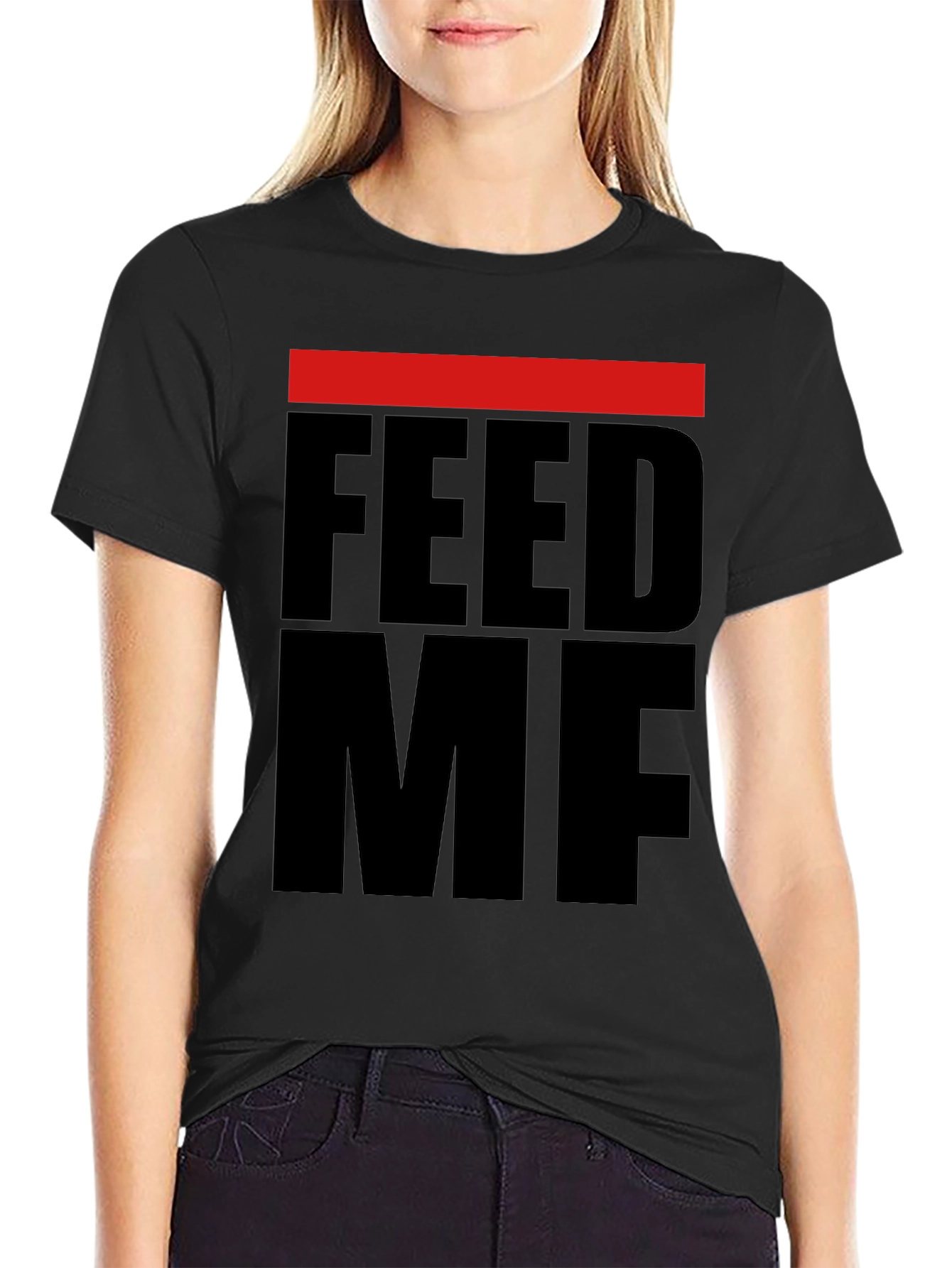 Feed Me Black T-Shirt
