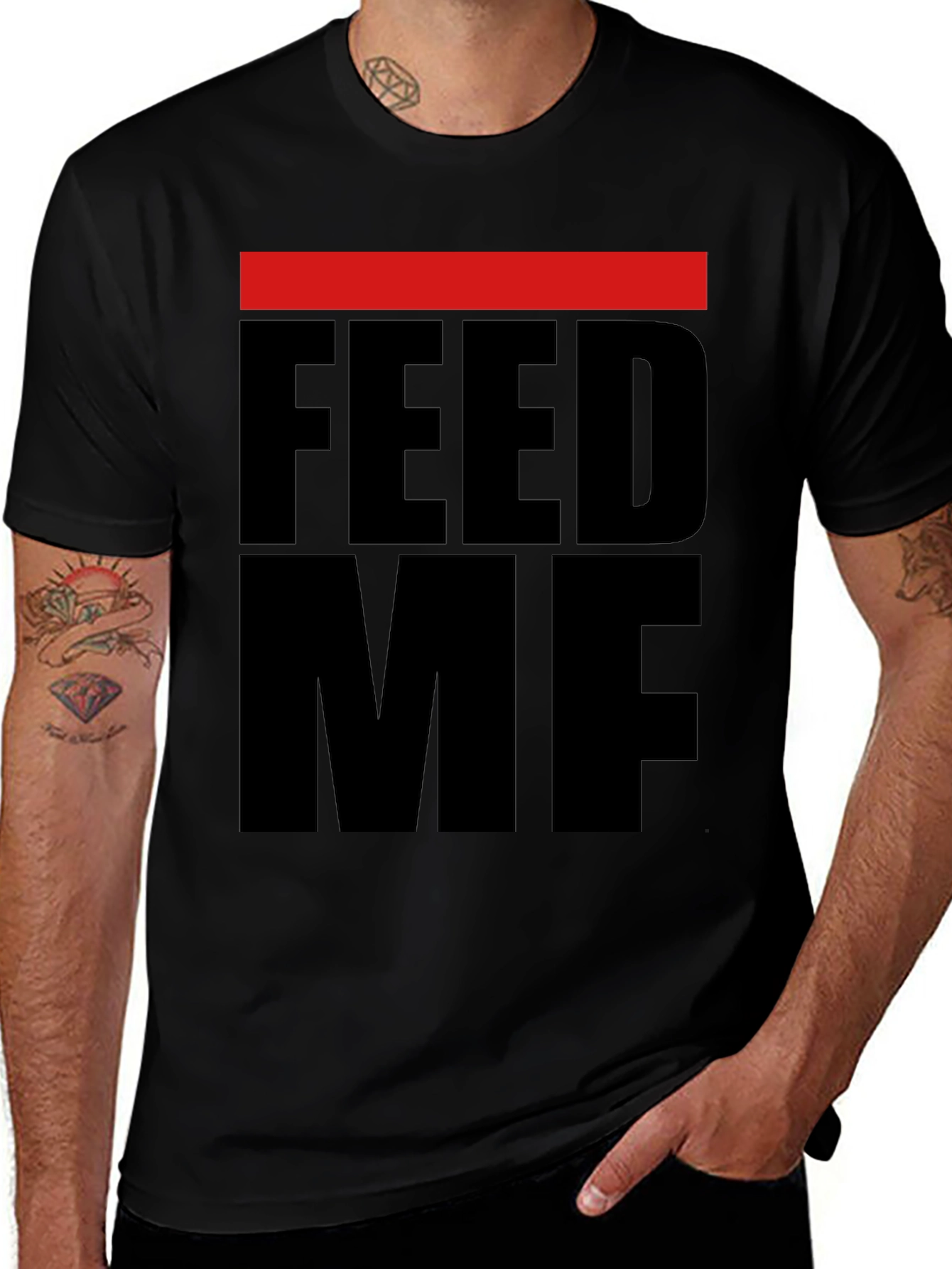 Feed Me Black T-Shirt