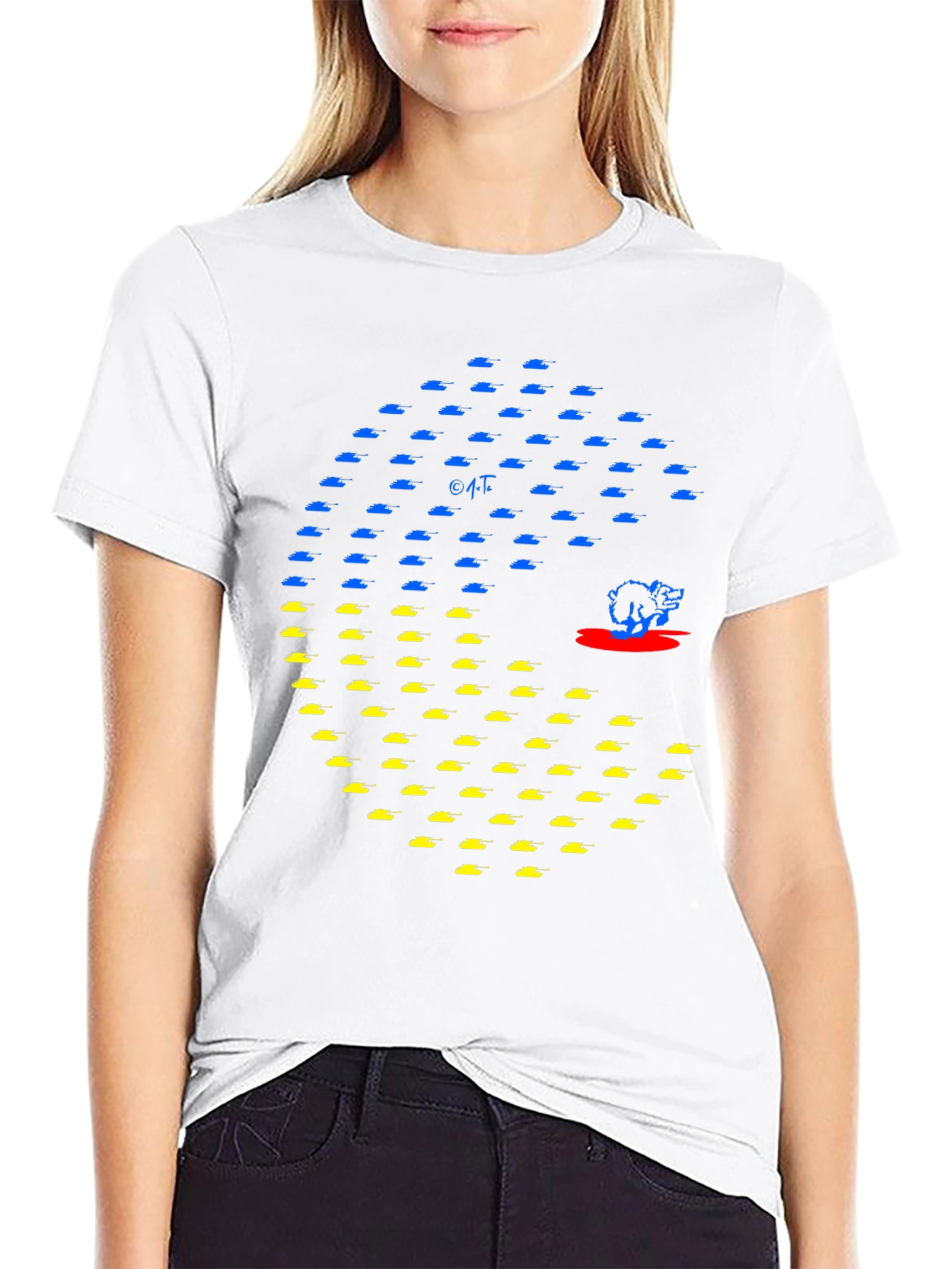 Ukraine Tank Pac-Man Graphic Tee