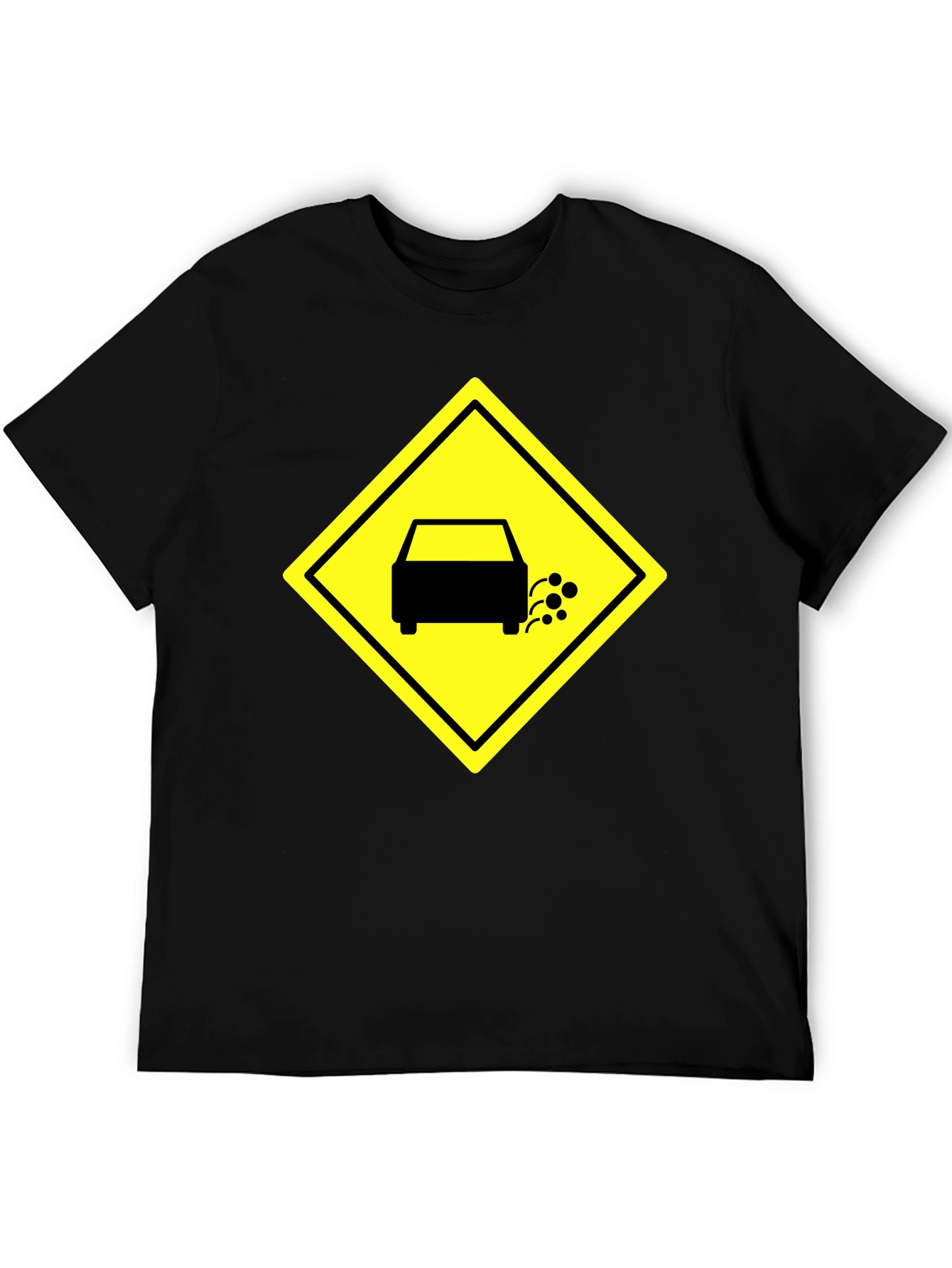 Funny Exhaust Fumes Car Humor Black T-Shirt