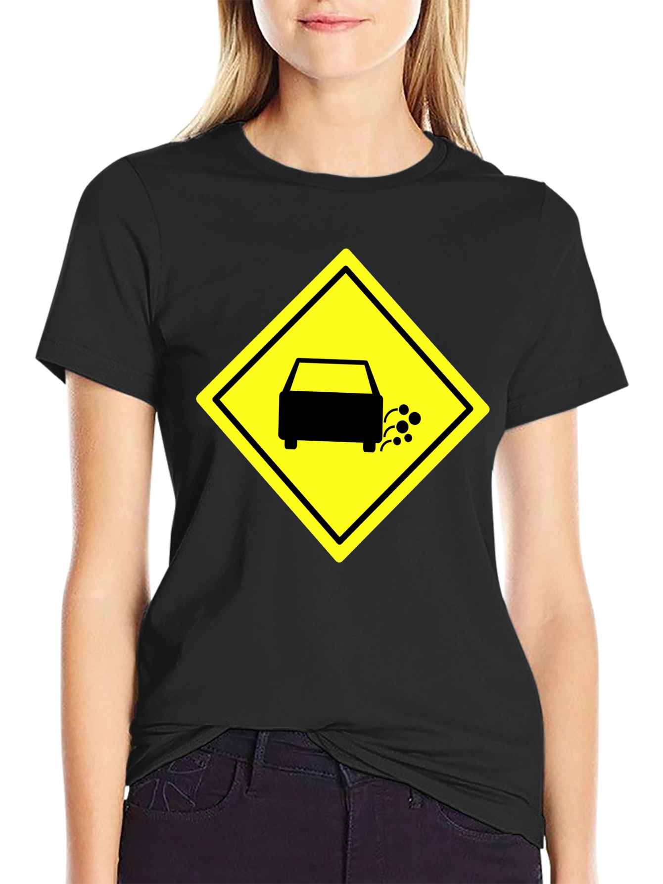 Funny Exhaust Fumes Car Humor Black T-Shirt