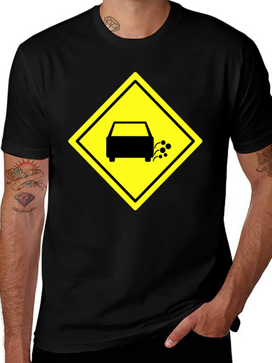 Funny Exhaust Fumes Car Humor Black T-Shirt