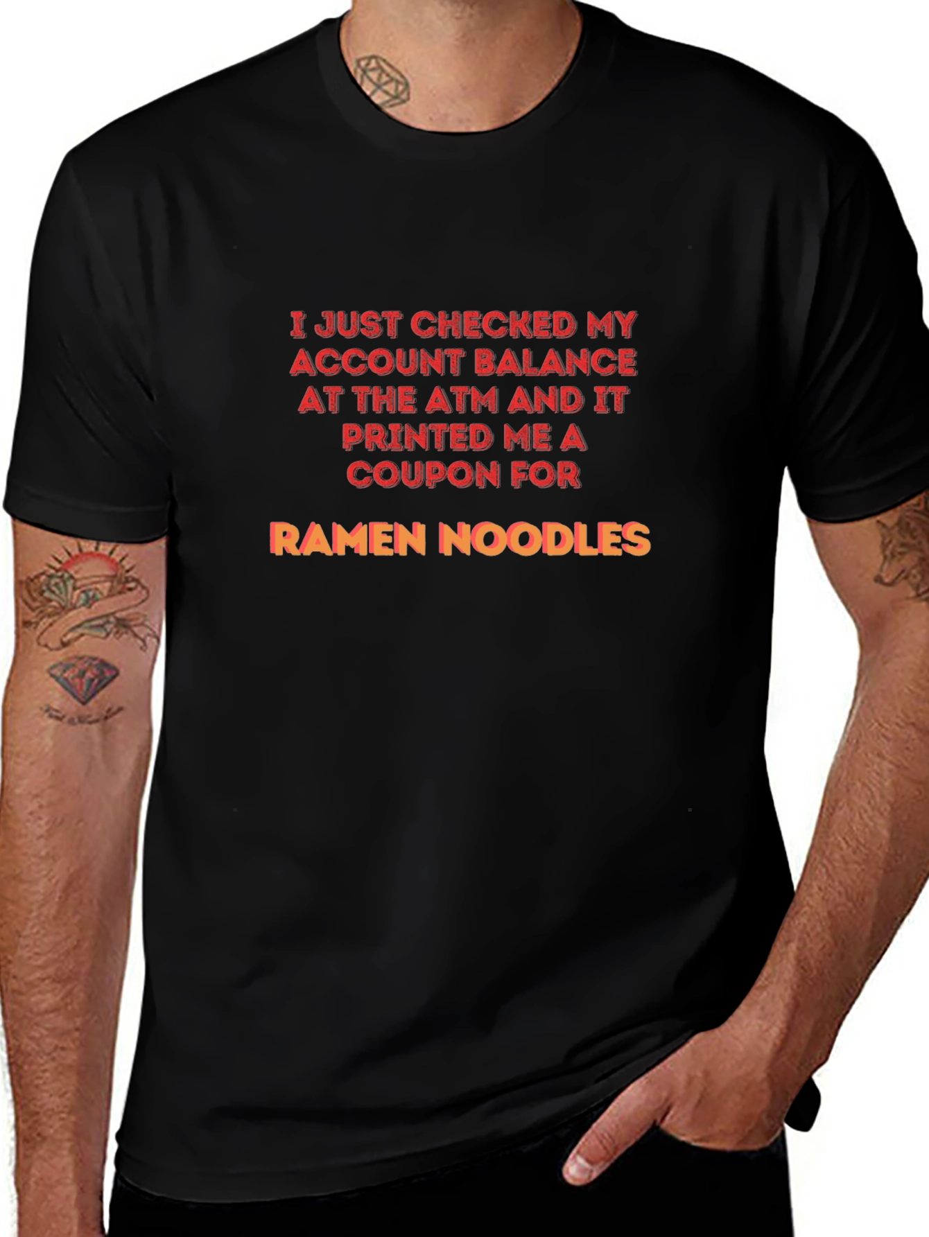 Ramen Noodles ATM Coupon T-Shirt