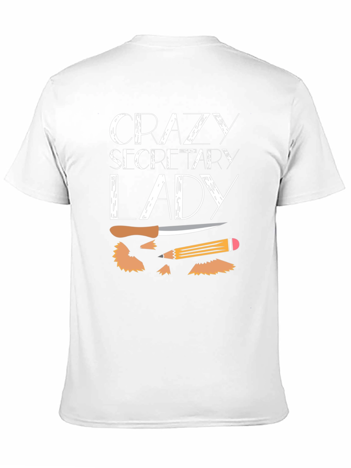 Crazy Secretary Lady Graphic T-Shirt