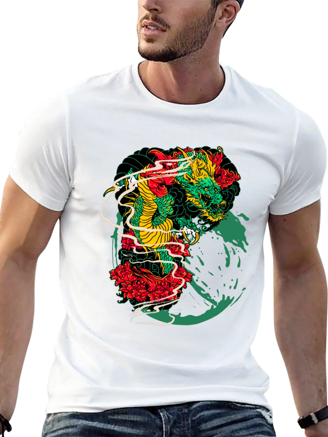 Dragon Graphic Tee - Bold Style