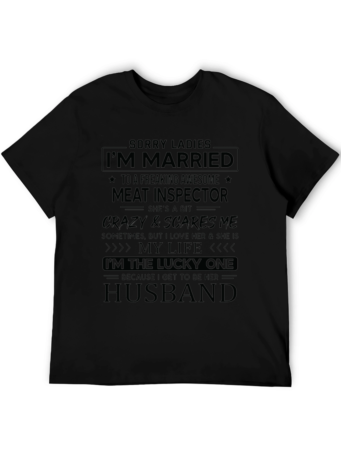 Funny Married to a Meat Inspector T-Shirt