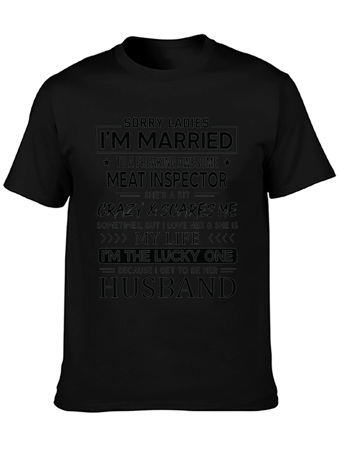 Funny Married to a Meat Inspector T-Shirt