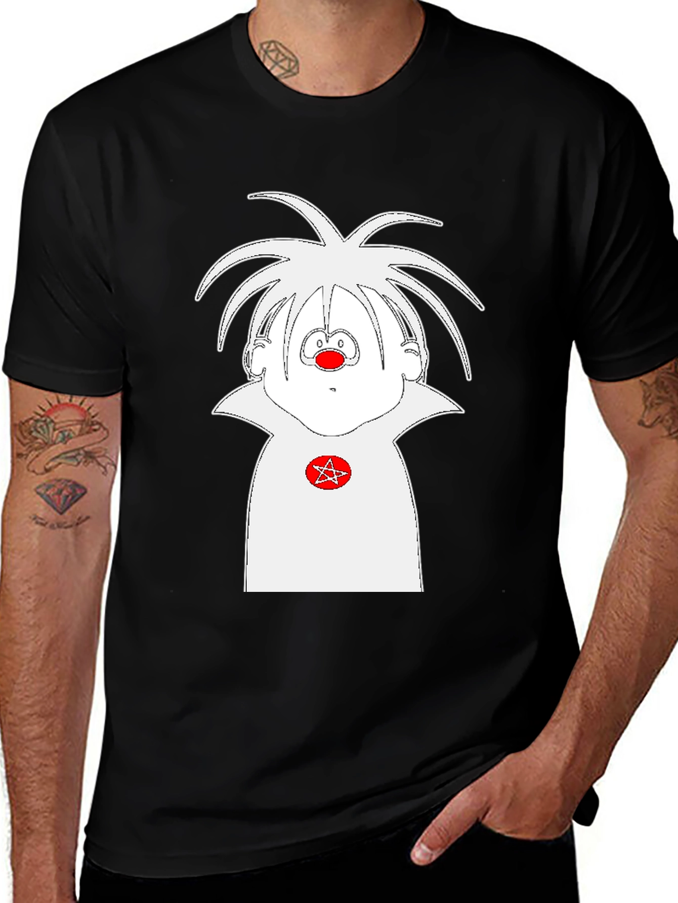 Clown Graphic Black T-Shirt