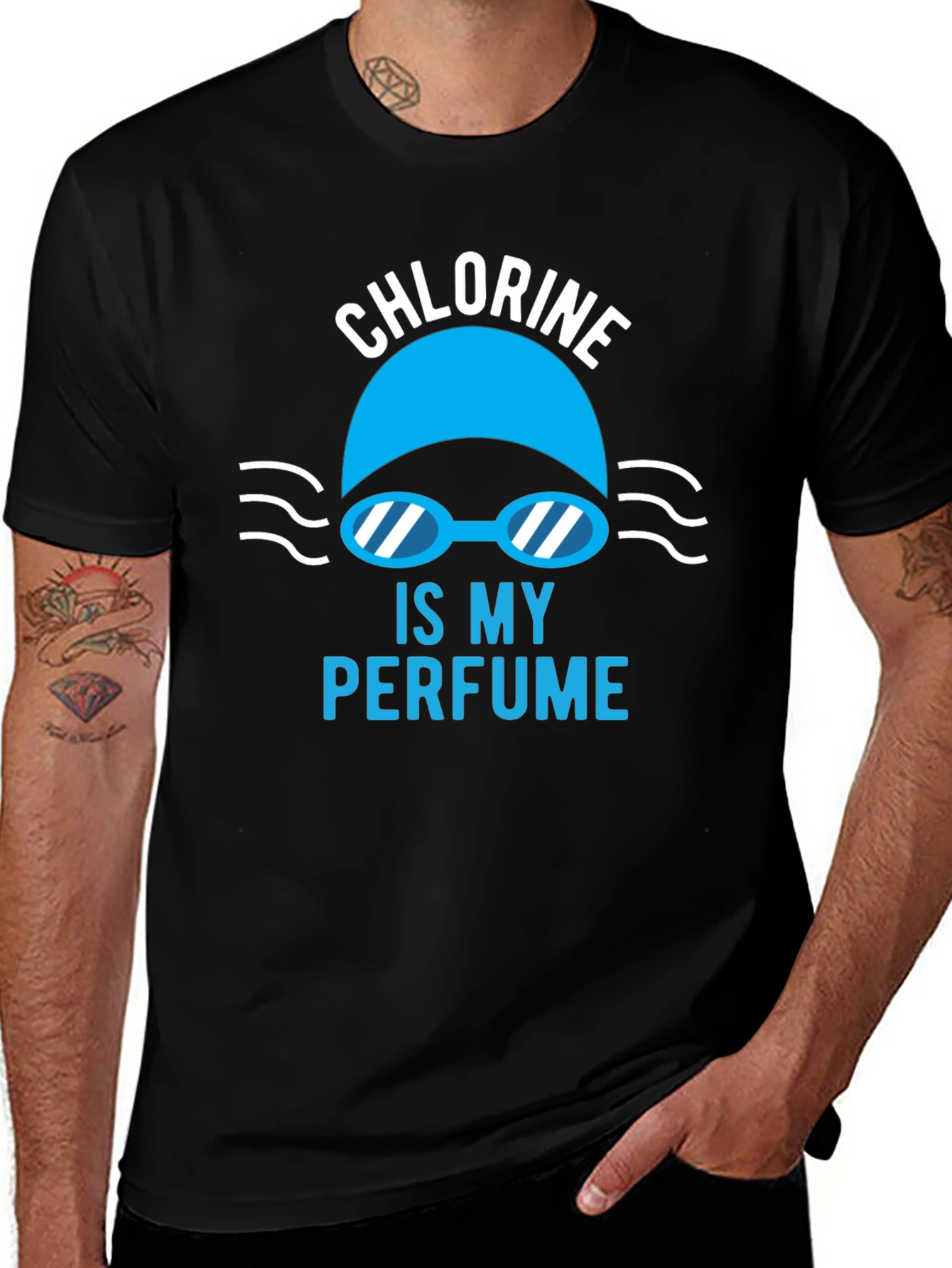 Chlorine Is My Perfume Swimmer T-Shirt