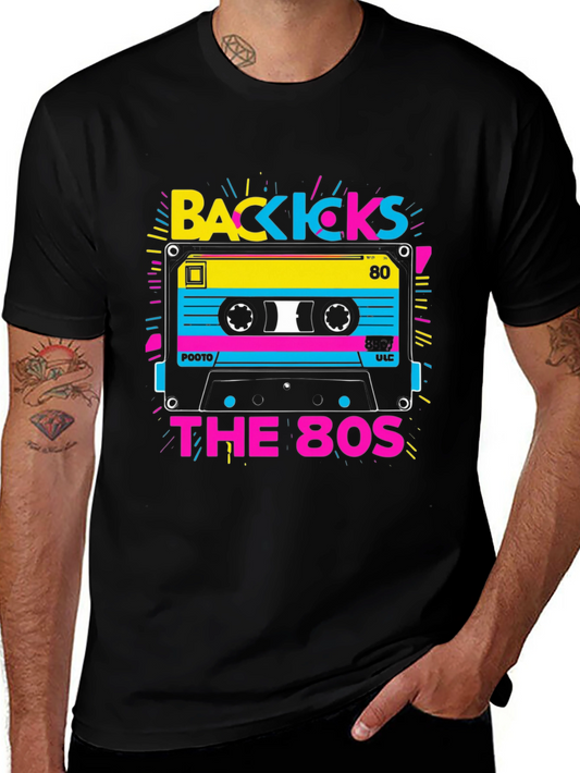 Back Kicks 80s Cassette Graphic Tee