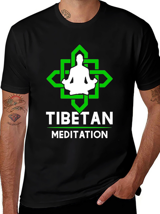 Tibetan Meditation T-Shirt: Relax & Find Inner Peace