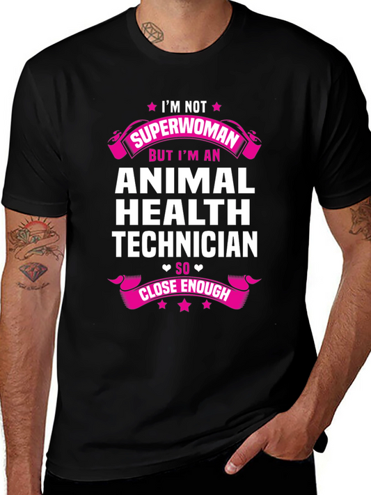 Animal Health Technician Superwoman T-Shirt
