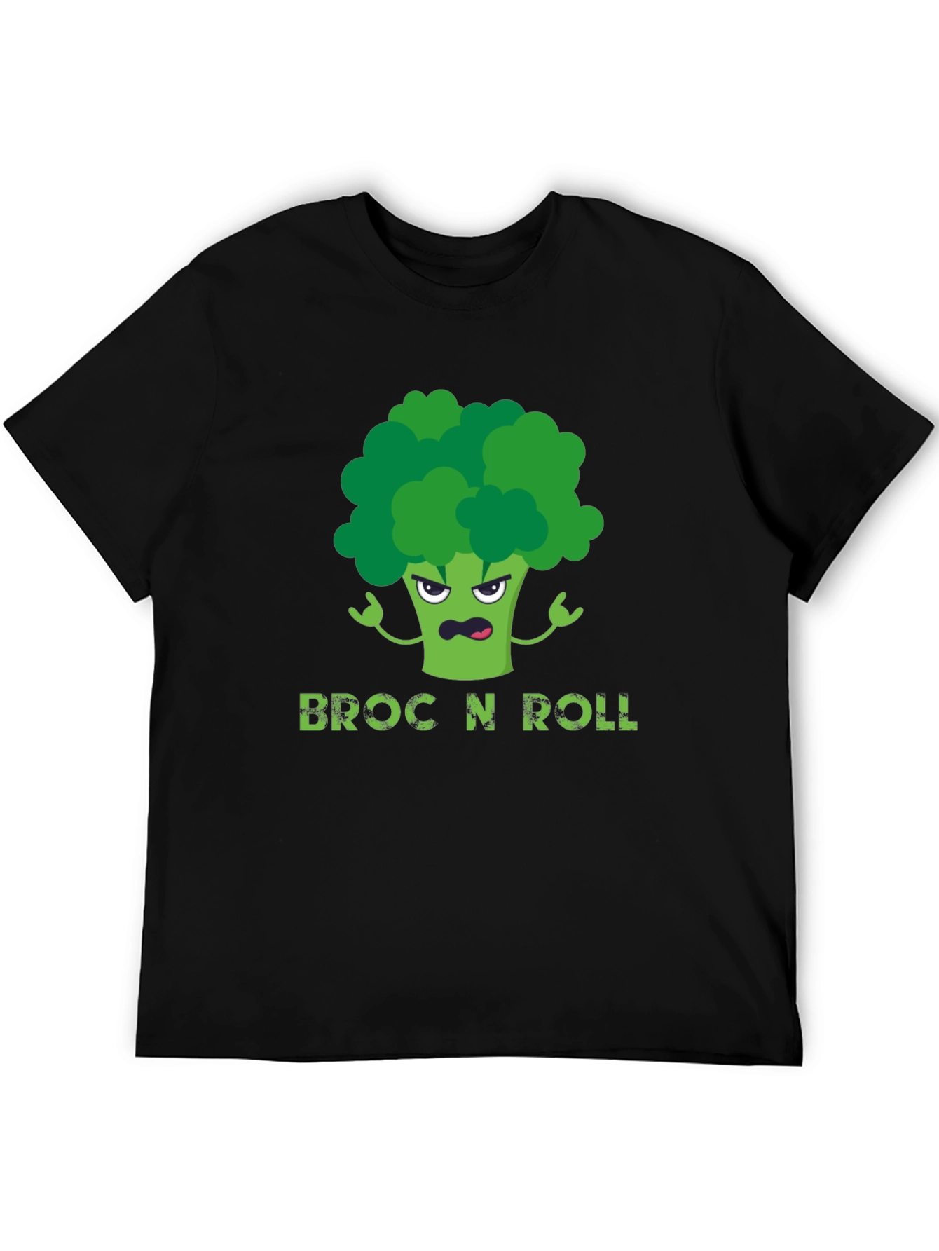 Broc N Roll T-Shirt - Funny Broccoli Graphic Tee