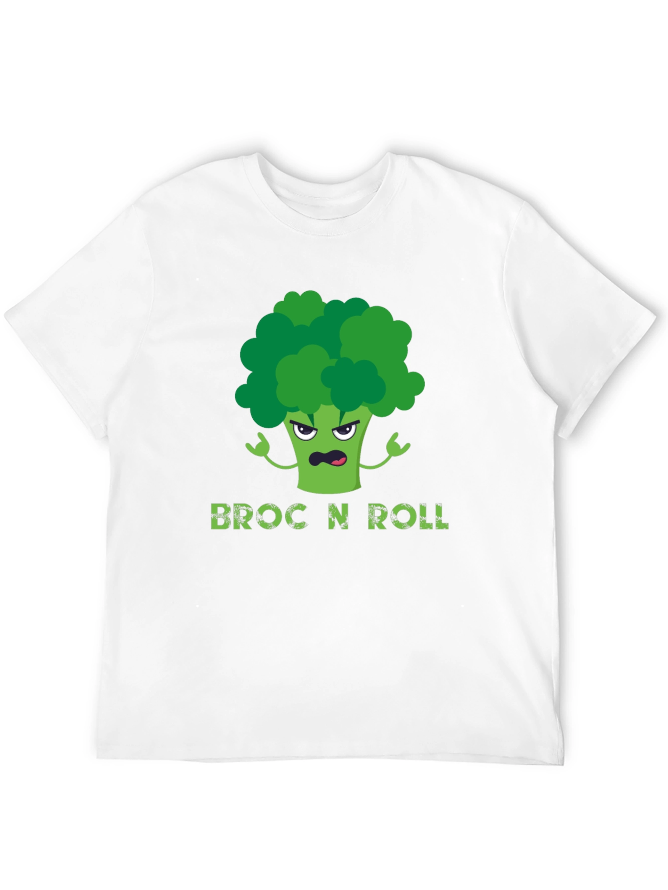 Broc N Roll T-Shirt - Funny Broccoli Graphic Tee