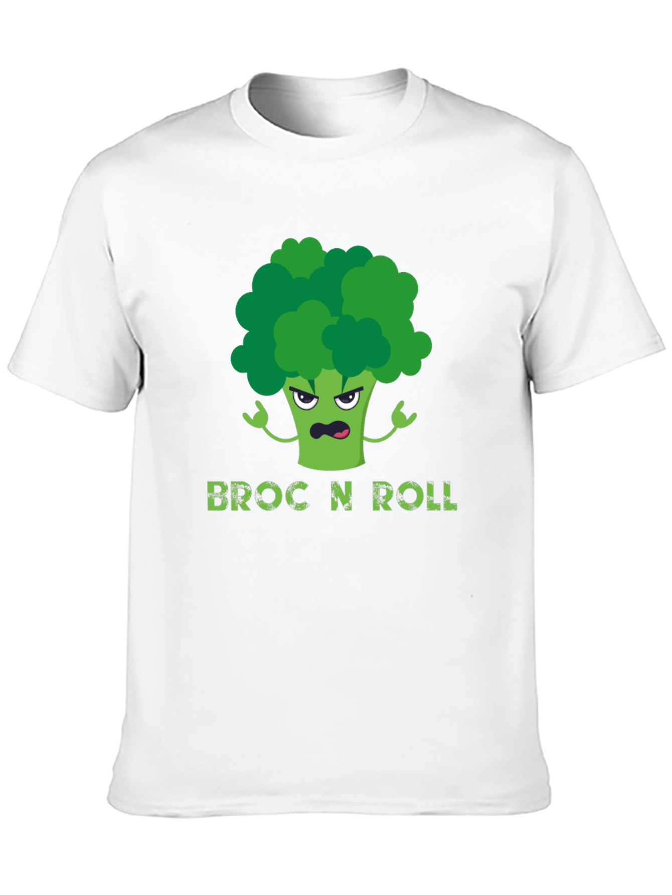 Broc N Roll T-Shirt - Funny Broccoli Graphic Tee