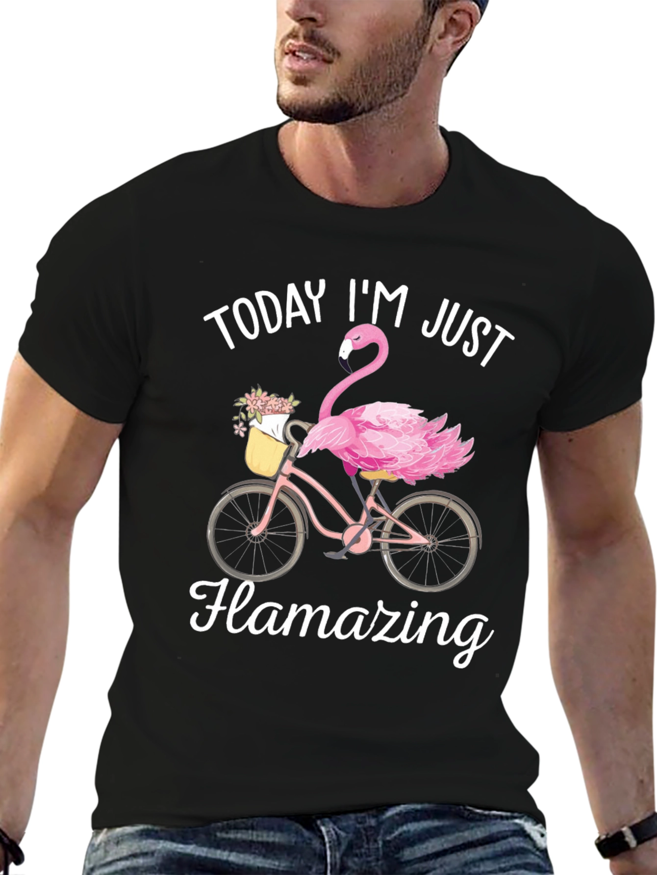 Flamazing T-Shirt - Flamingo Bike Design