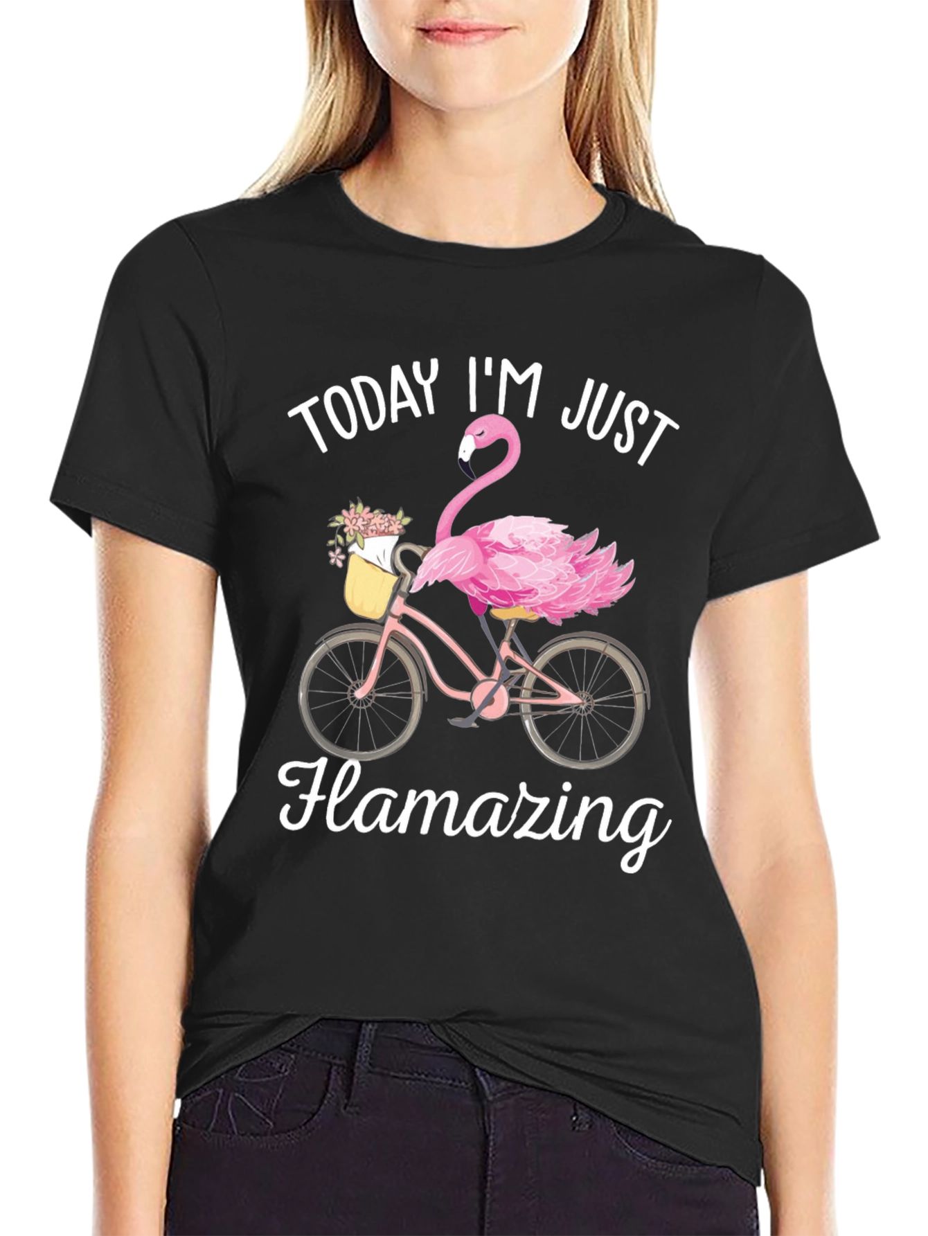 Flamazing T-Shirt - Flamingo Bike Design