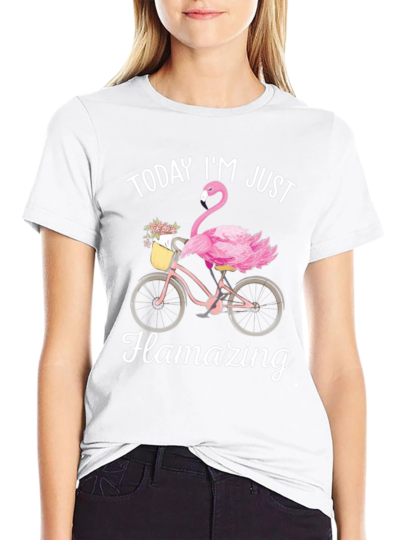 Flamazing T-Shirt - Flamingo Bike Design
