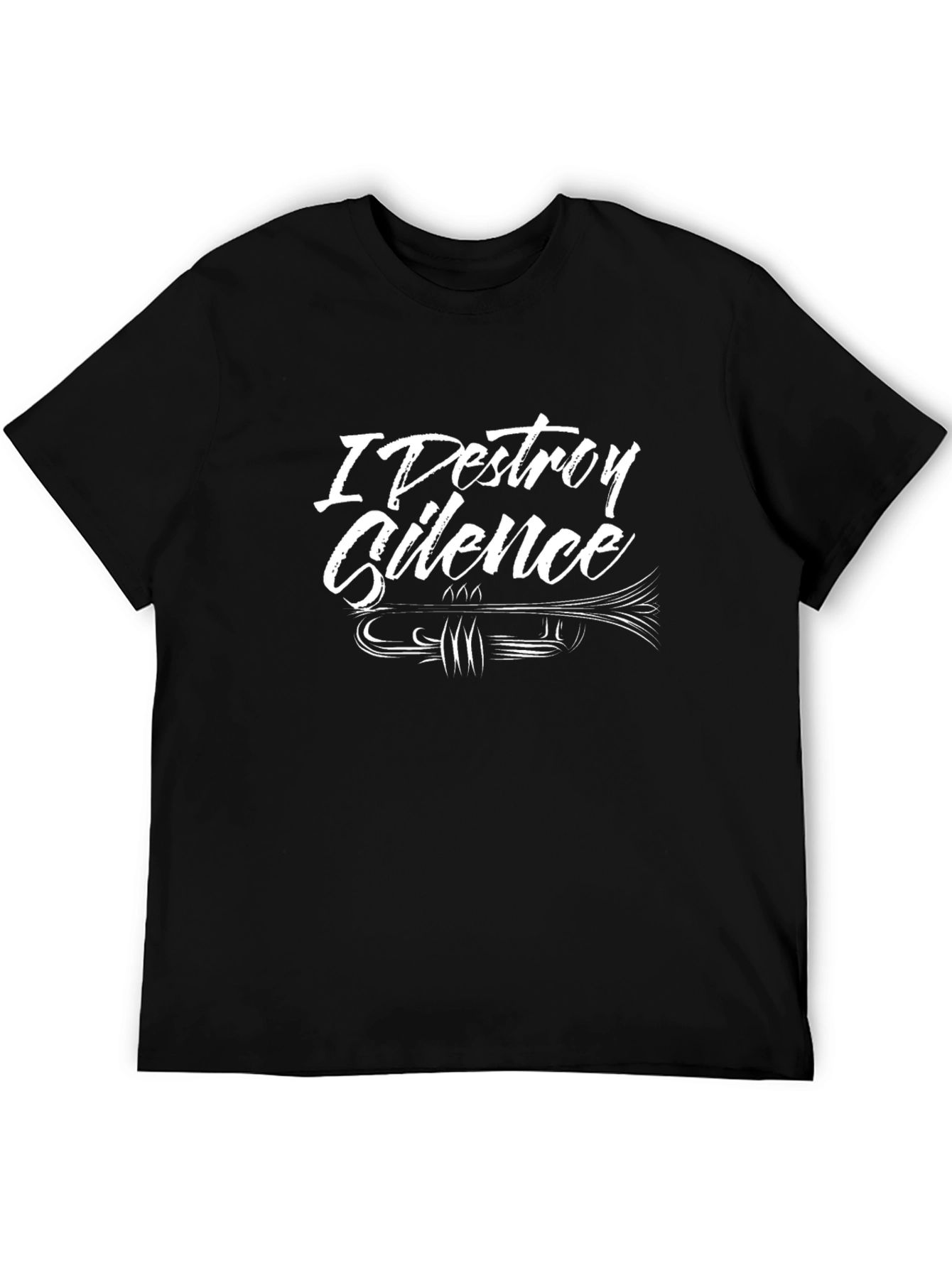 I Destroy Silence Trumpet Graphic T-Shirt