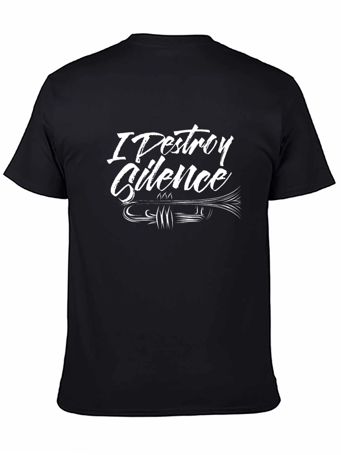I Destroy Silence Trumpet Graphic T-Shirt