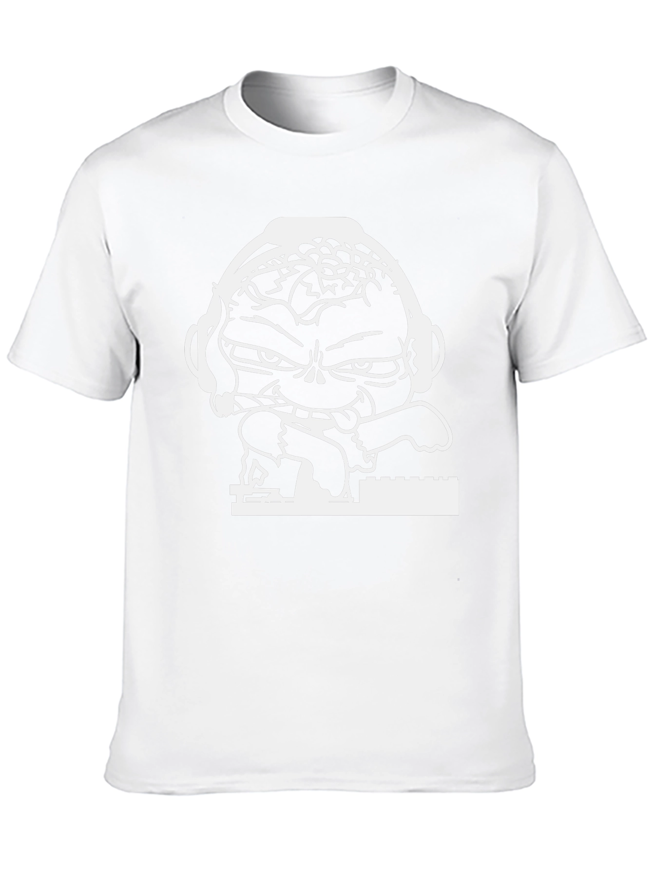 DJing Cartoon Graphic Tee - Cool Style