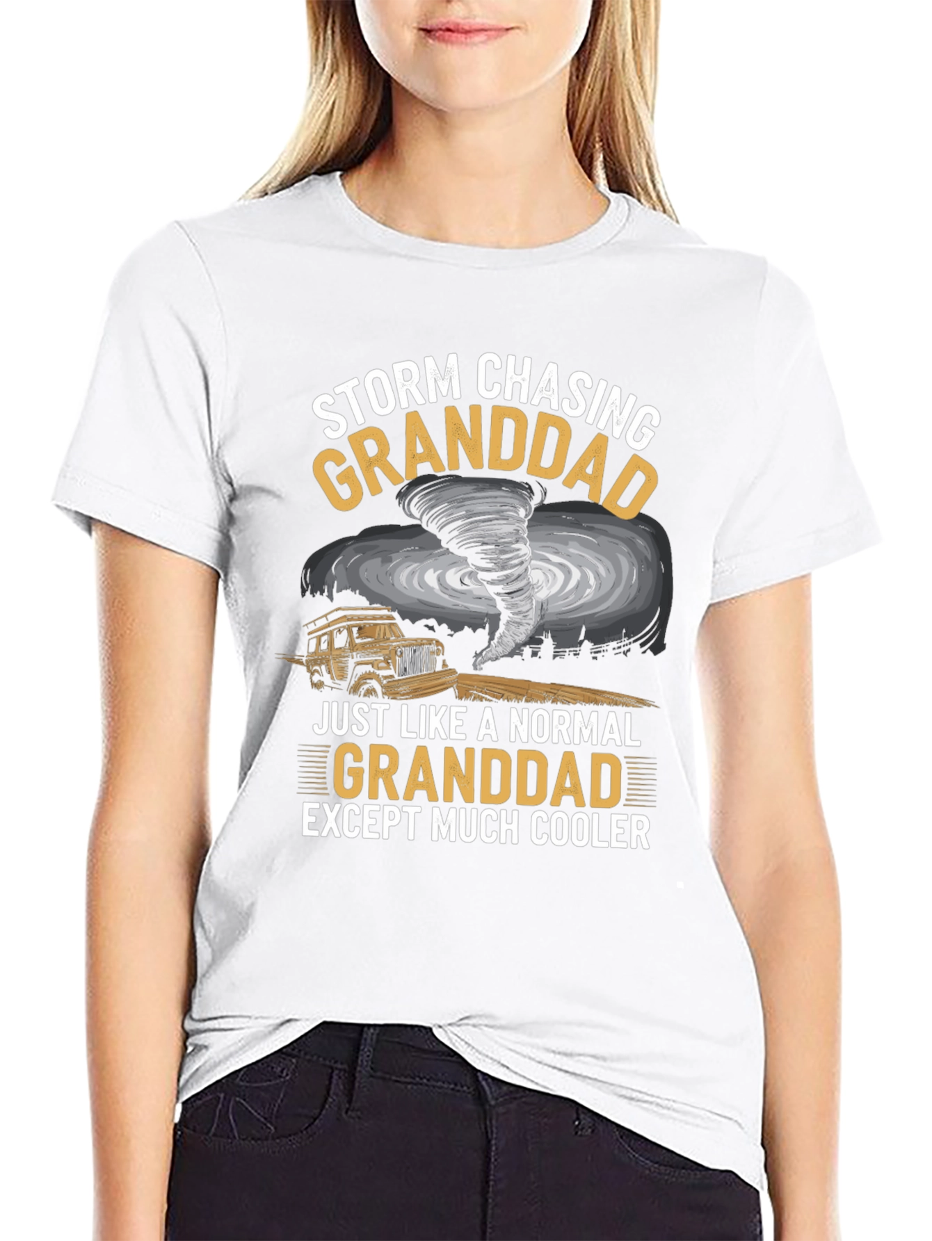 Storm Chasing Granddad Graphic T-Shirt