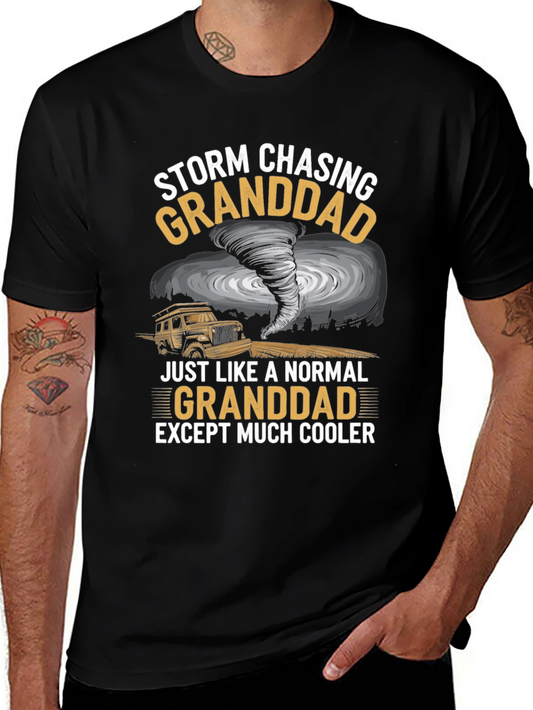 Storm Chasing Granddad Graphic T-Shirt