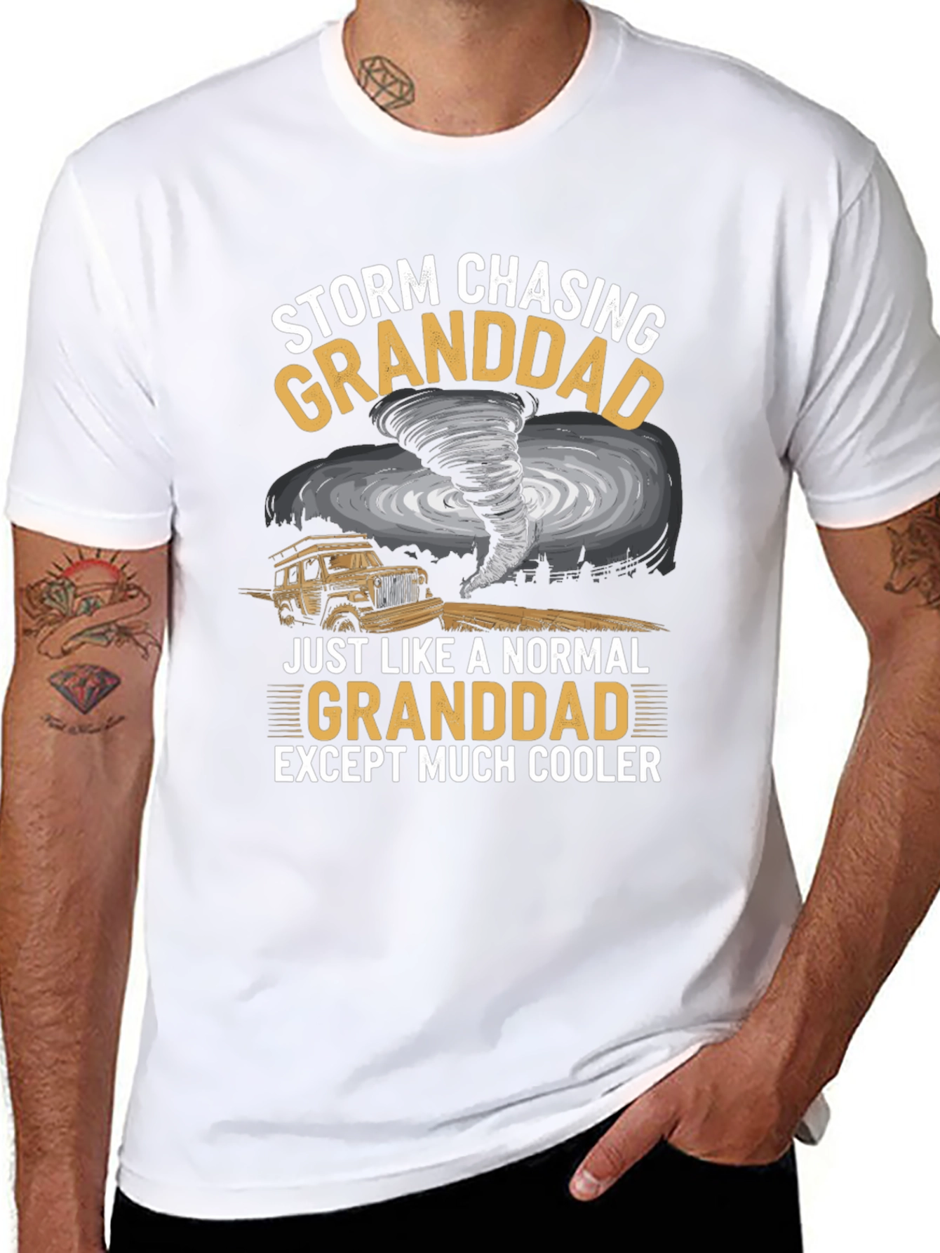 Storm Chasing Granddad Graphic T-Shirt