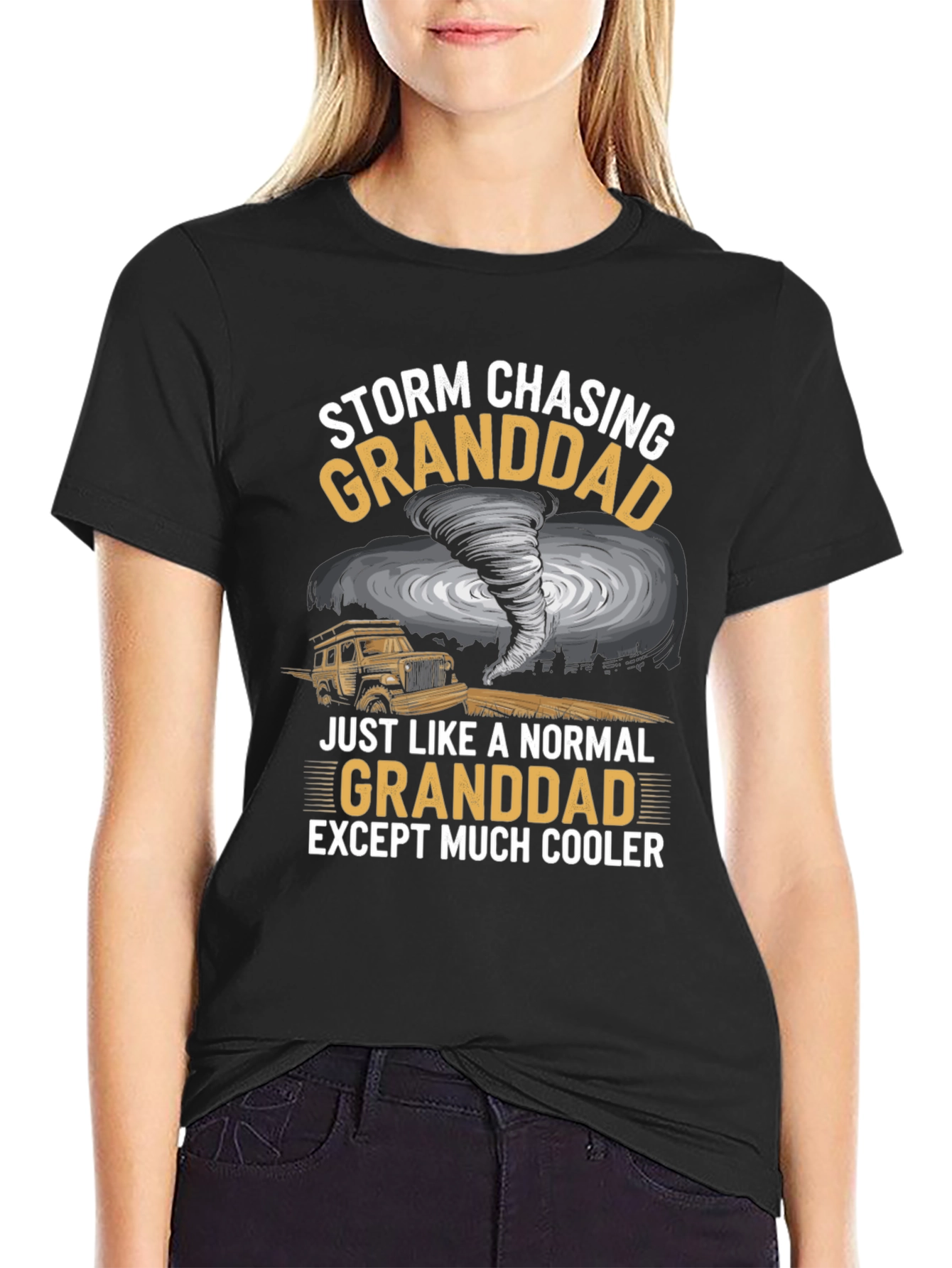 Storm Chasing Granddad Graphic T-Shirt