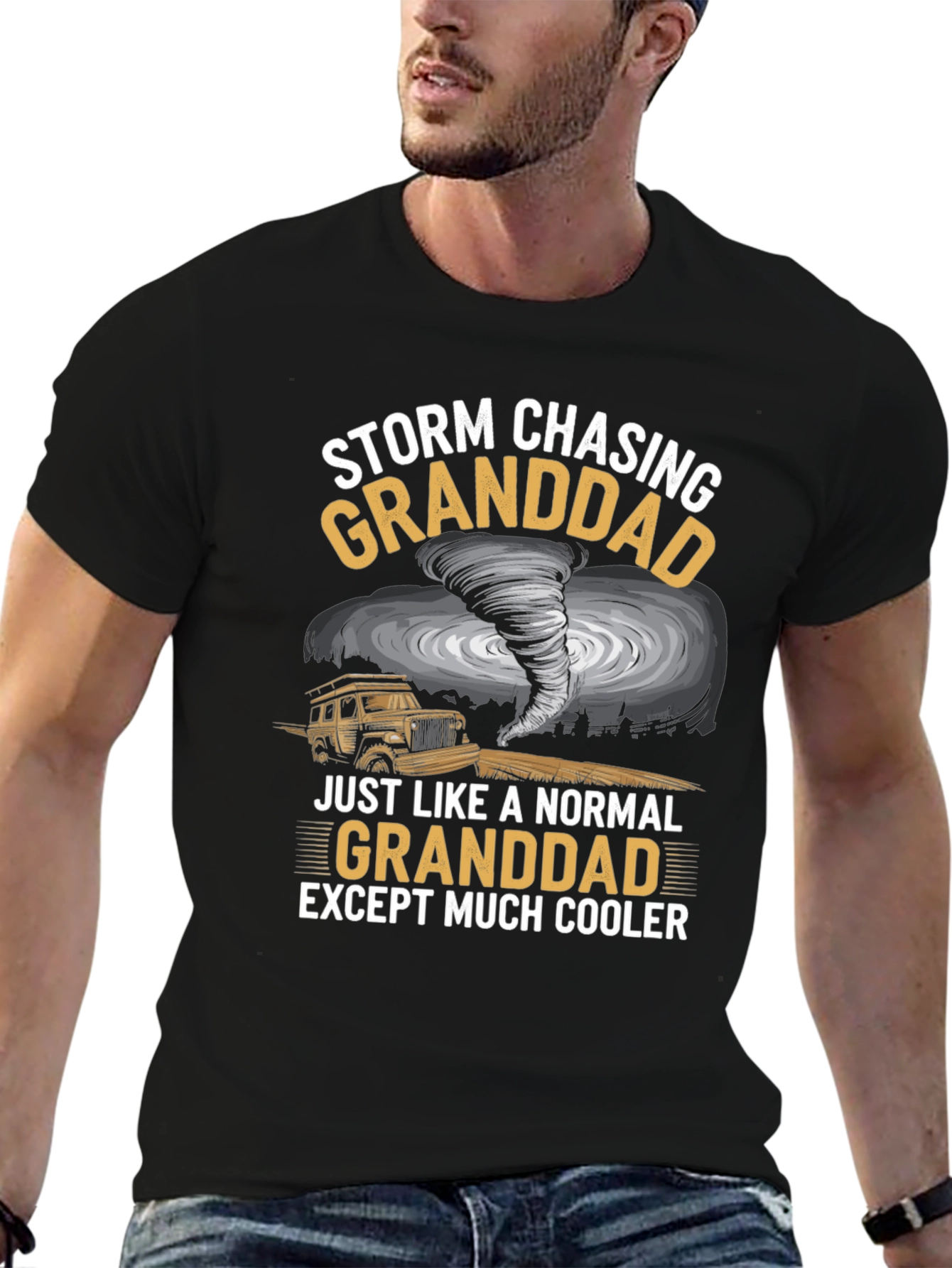 Storm Chasing Granddad Graphic T-Shirt