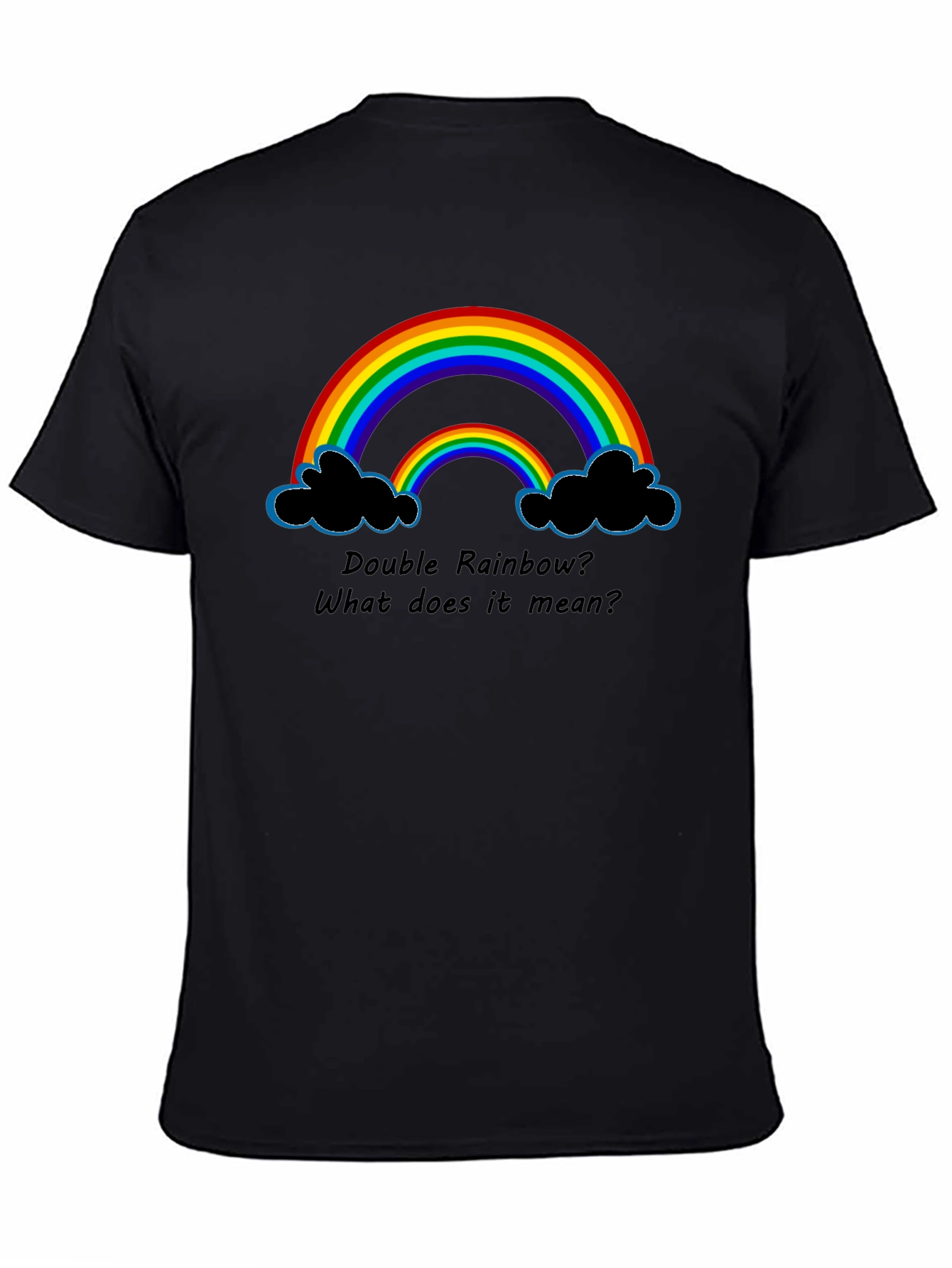 Double Rainbow Graphic T-Shirt