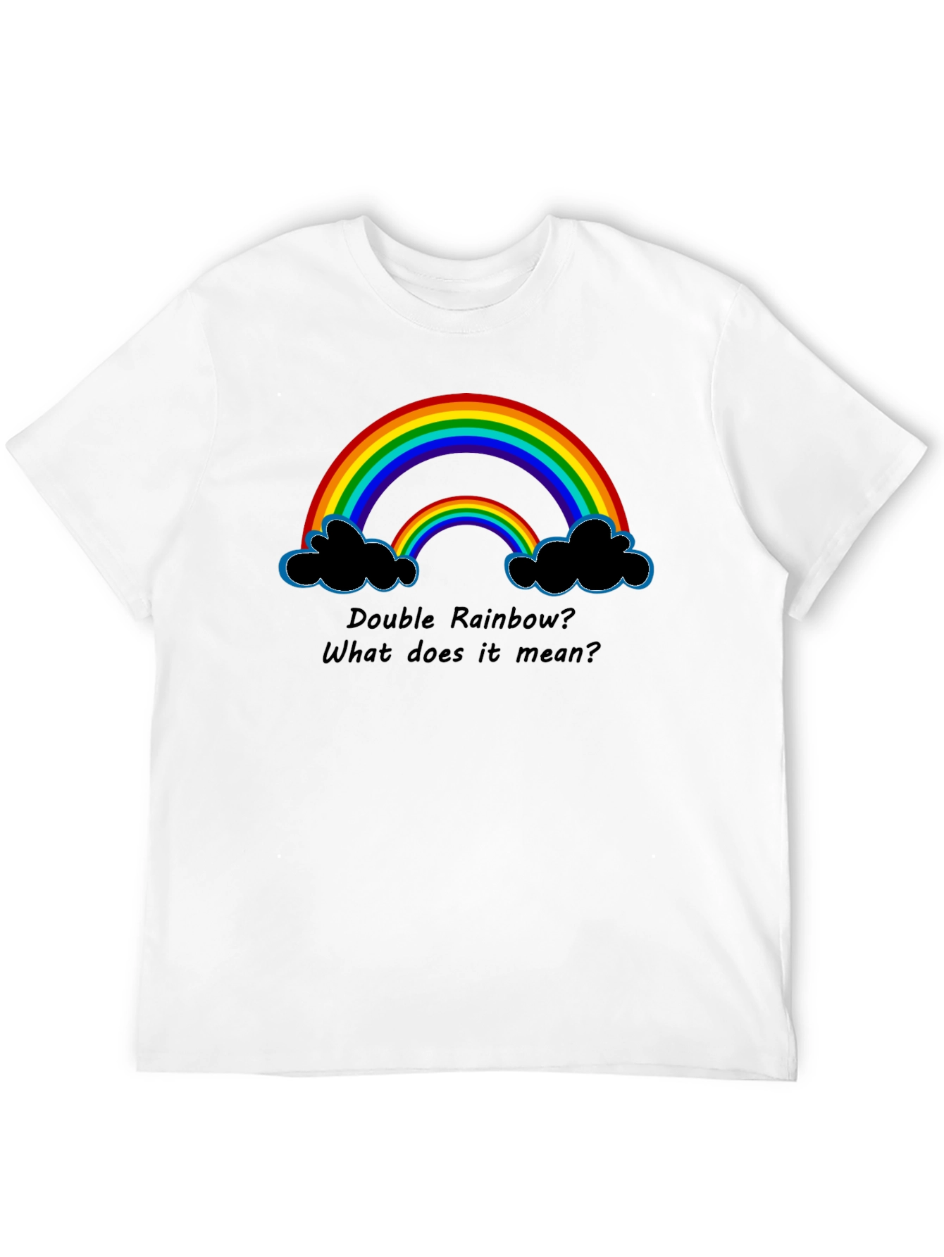 Double Rainbow Graphic T-Shirt