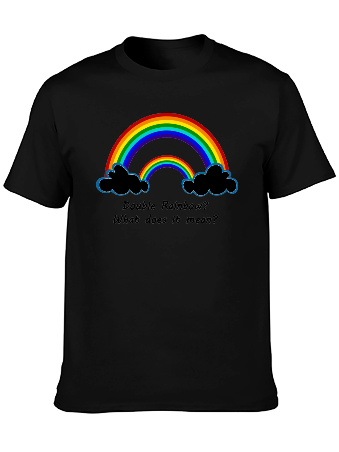 Double Rainbow Graphic T-Shirt