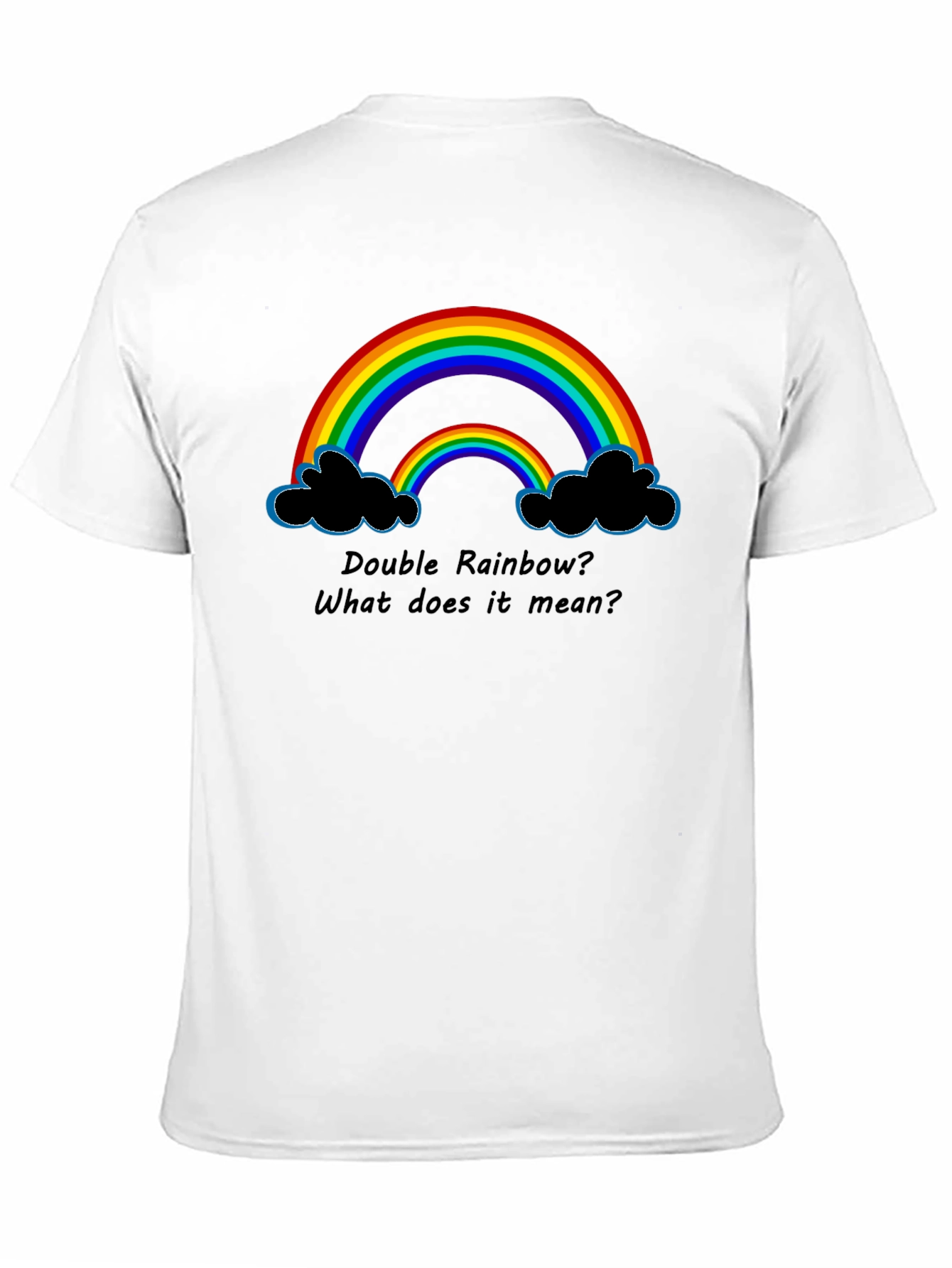 Double Rainbow Graphic T-Shirt