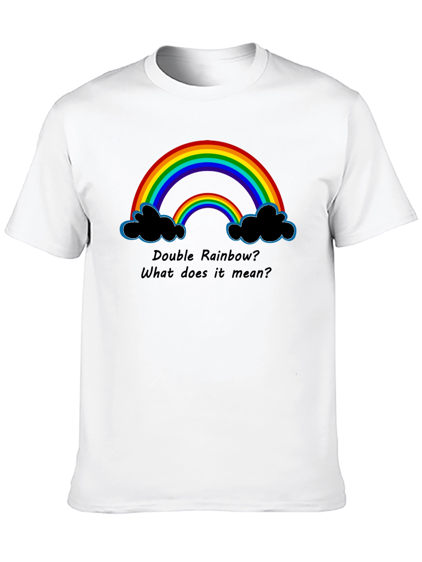 Double Rainbow Graphic T-Shirt