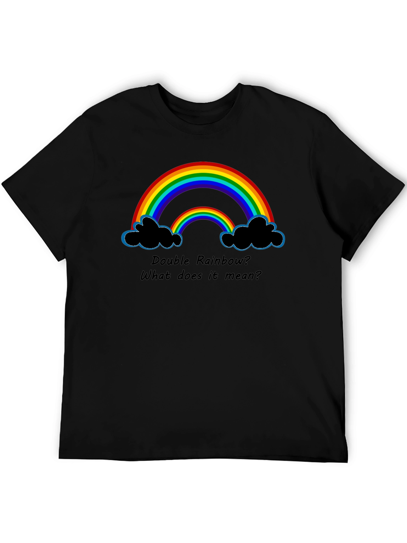Double Rainbow Graphic T-Shirt