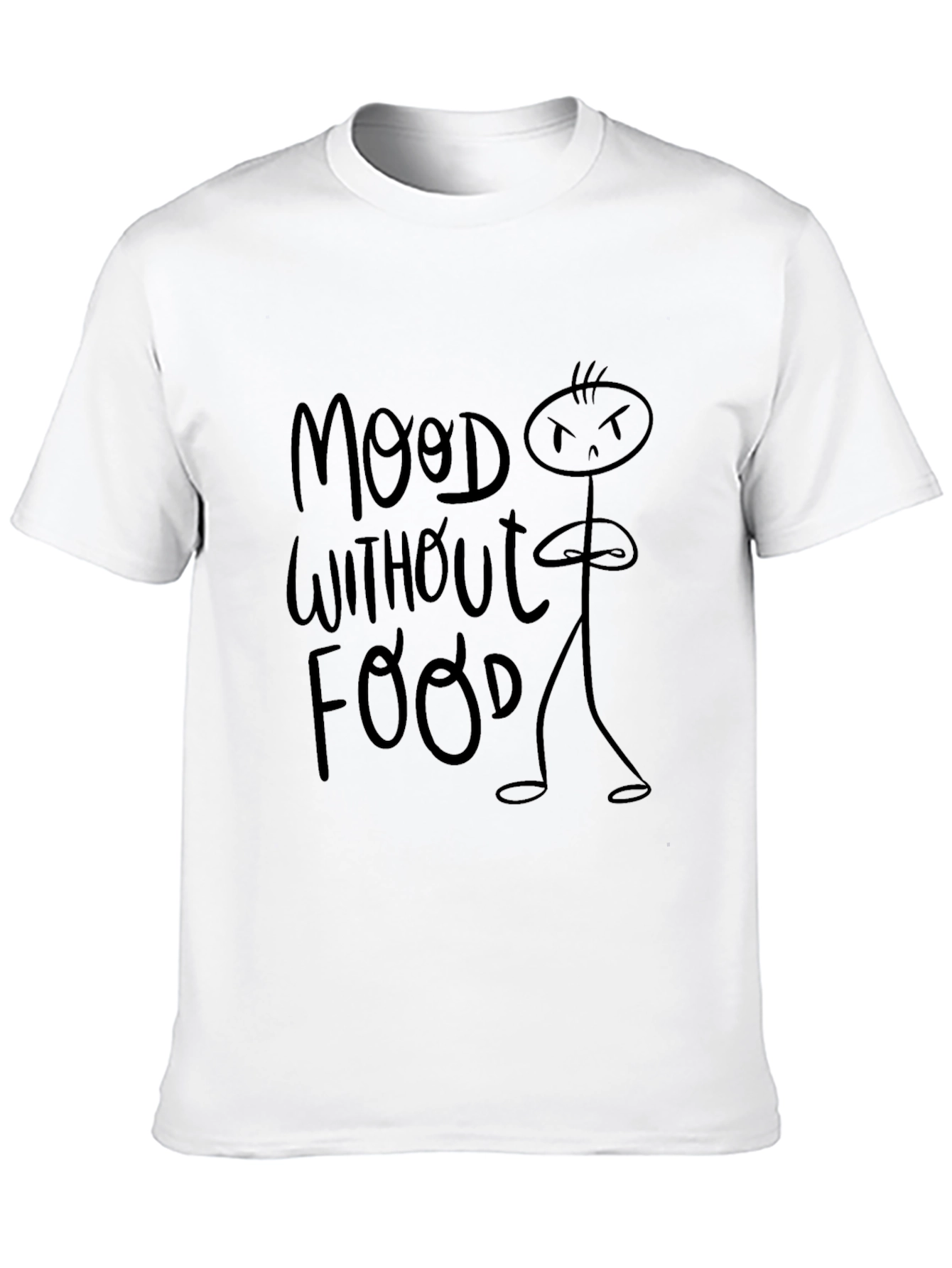 Mood Without Food Black Graphic Tee