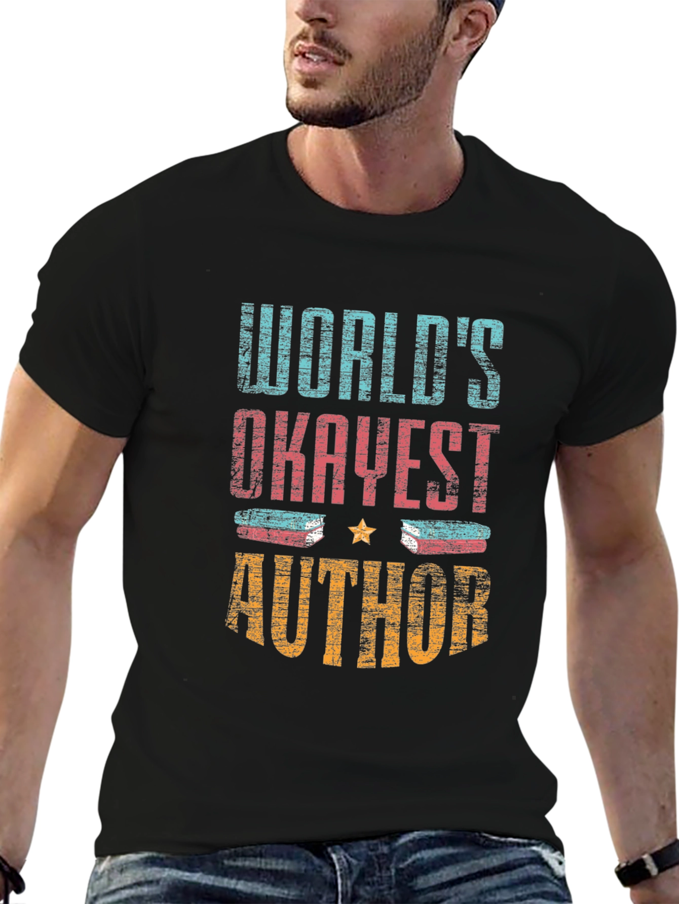 Worlds Okayest Author Graphic Tee