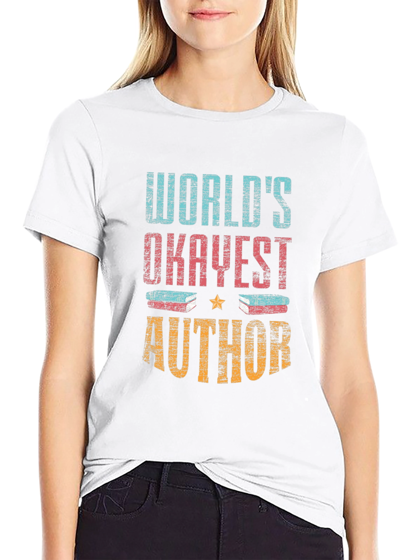 Worlds Okayest Author Graphic Tee