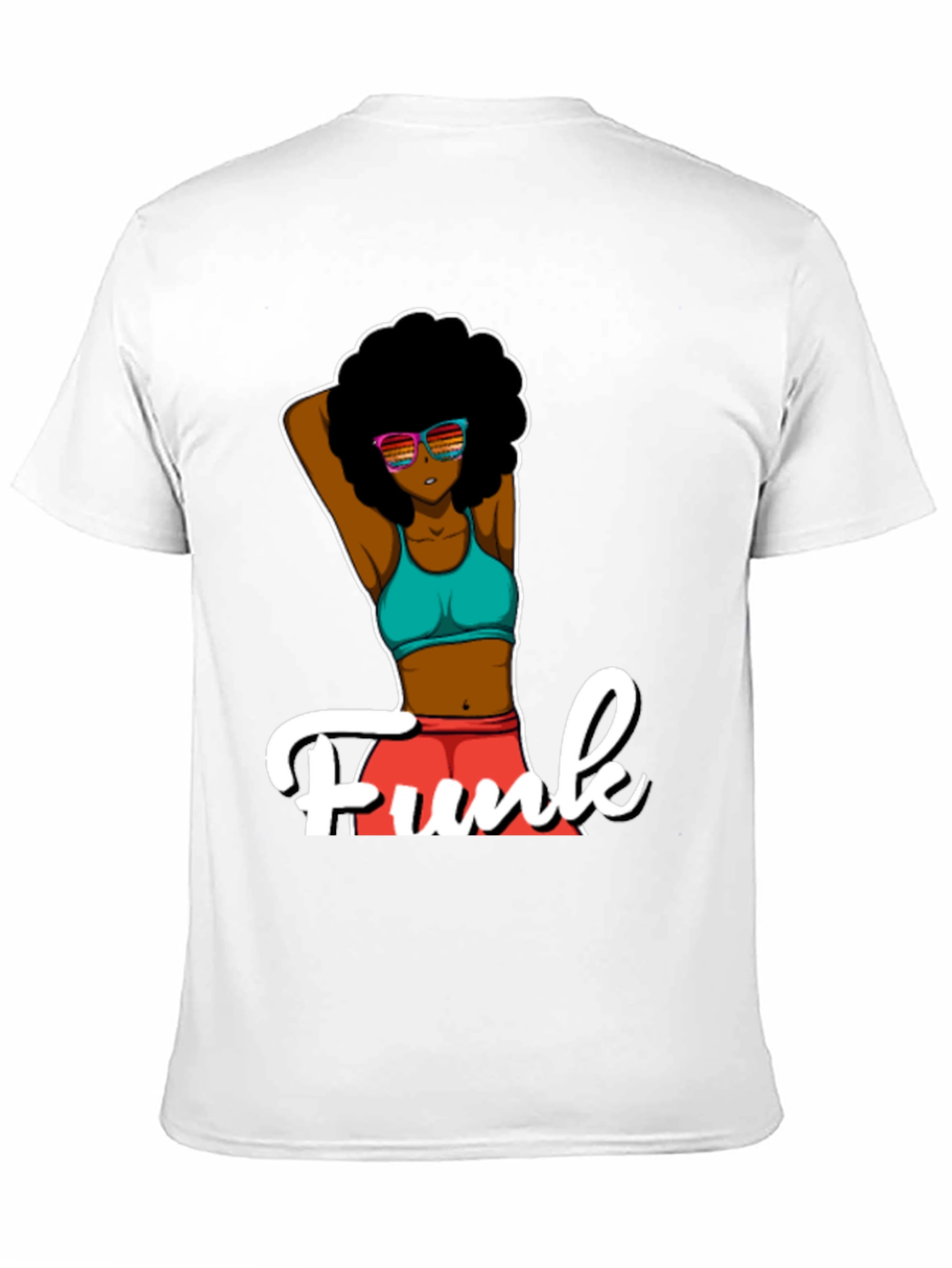 Funky Afro T-Shirt - Black