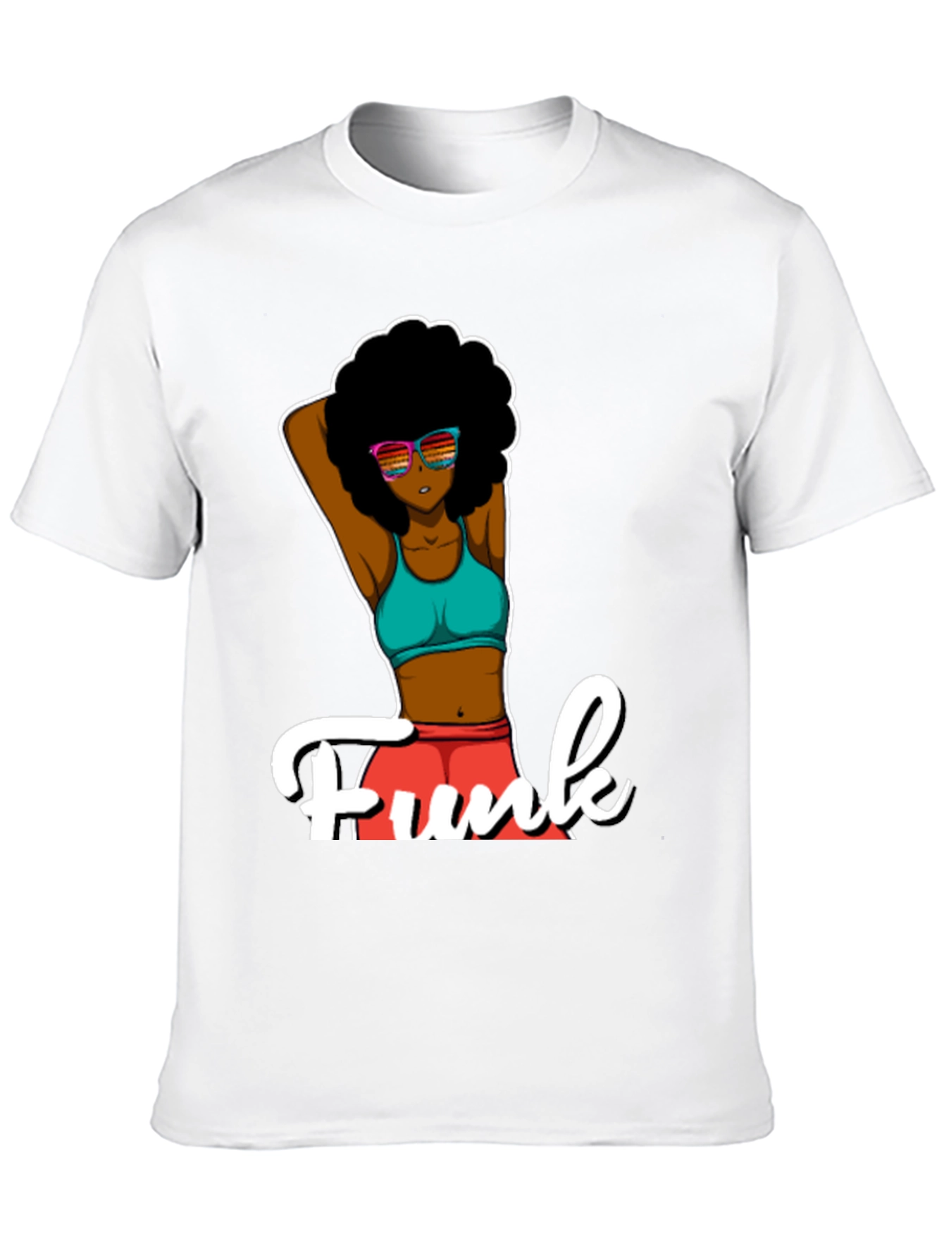 Funky Afro T-Shirt - Black