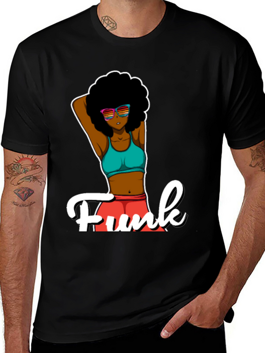 Funky Afro T-Shirt - Black