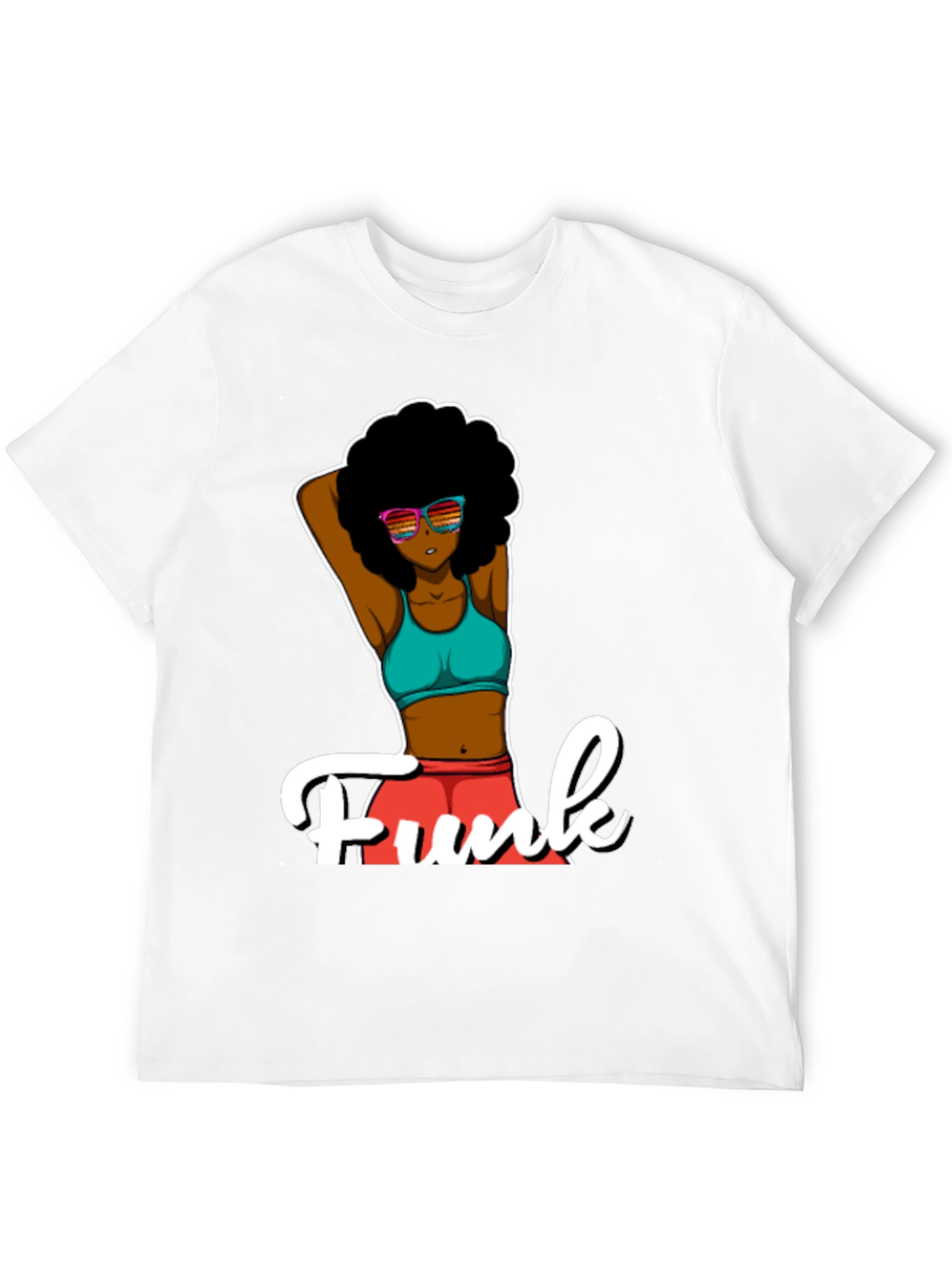Funky Afro T-Shirt - Black