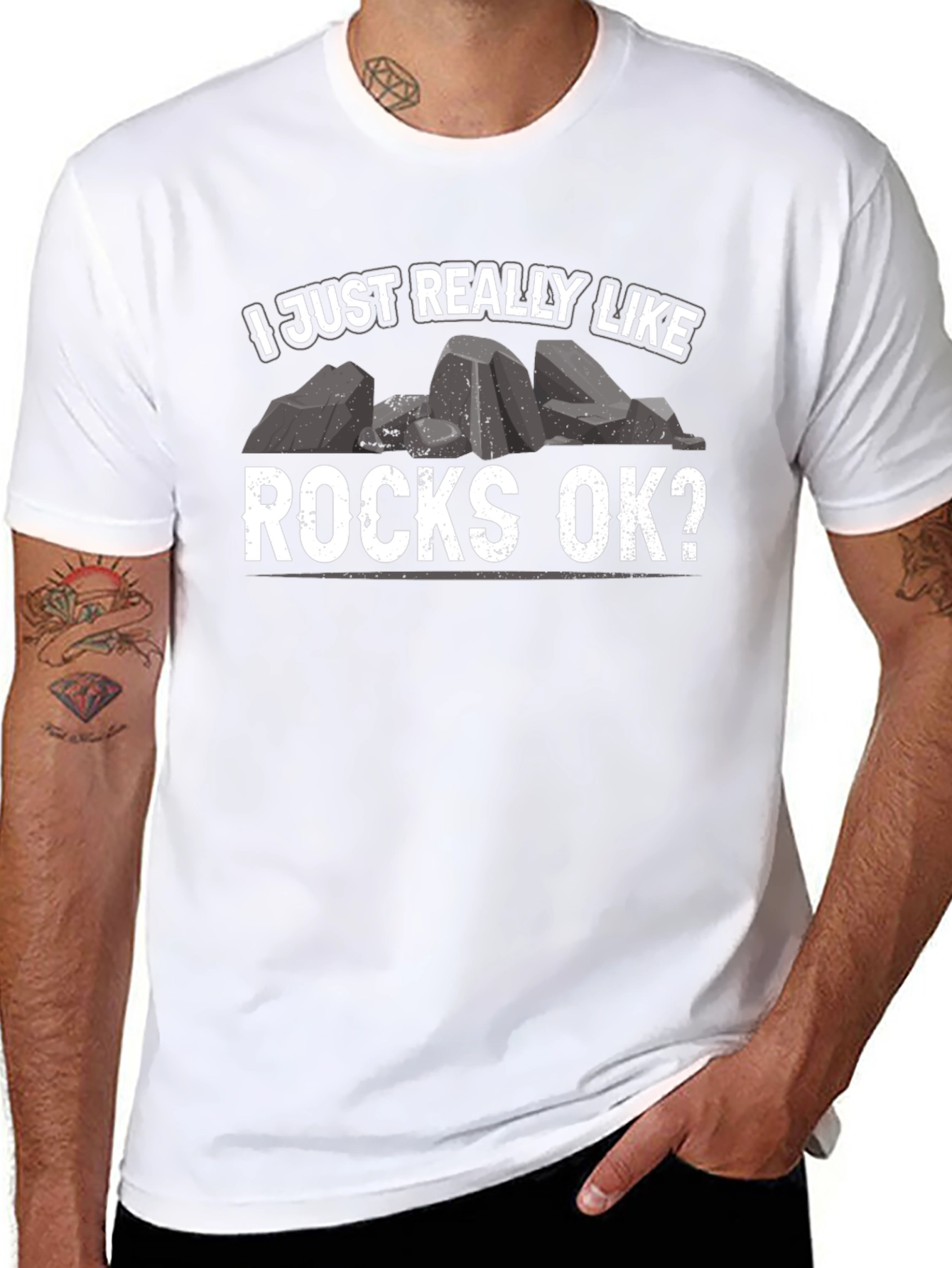 I Just Really Like Rocks OK? T-Shirt