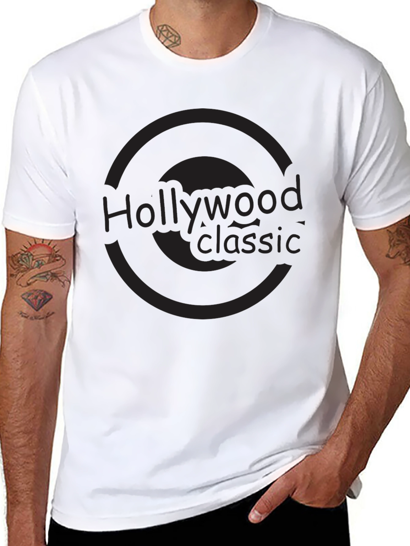 Hollywood Classic Black T-Shirt