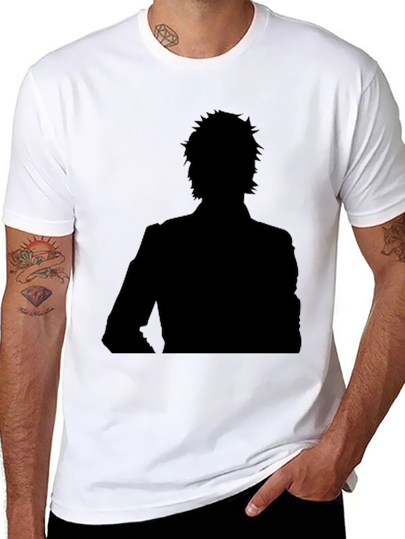Silhouette Graphic Black T-Shirt