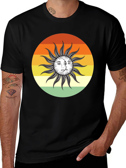 Retro Sun and Moon Graphic Tee - Unisex