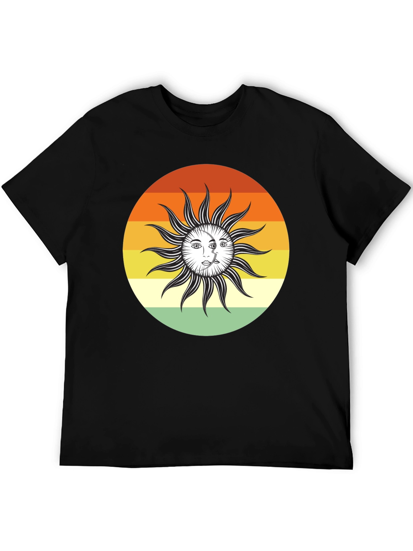 Retro Sun and Moon Graphic Tee - Unisex