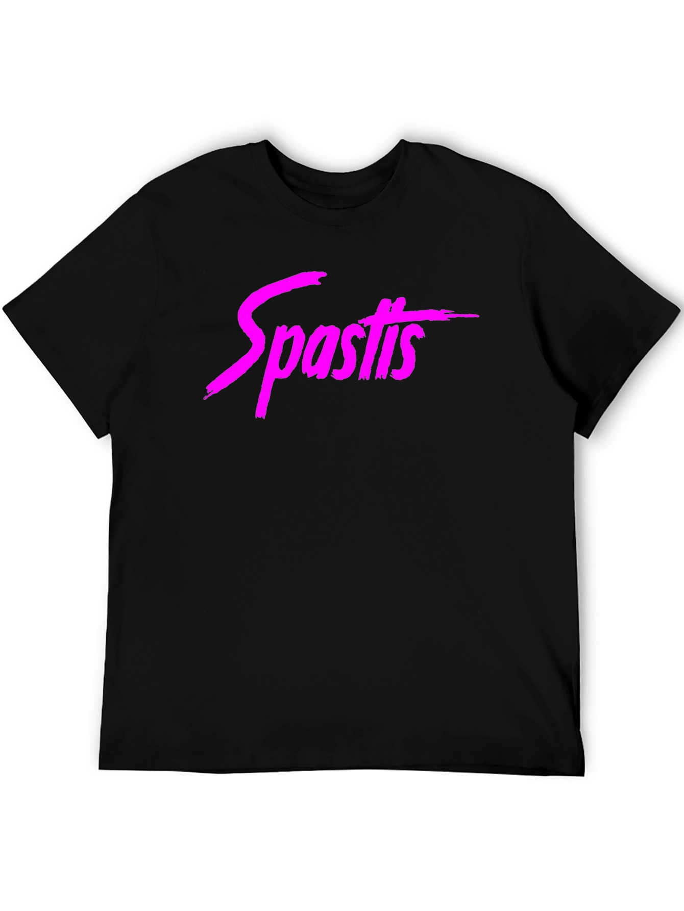 Spastis Graphic T-Shirt - Black Casual Style