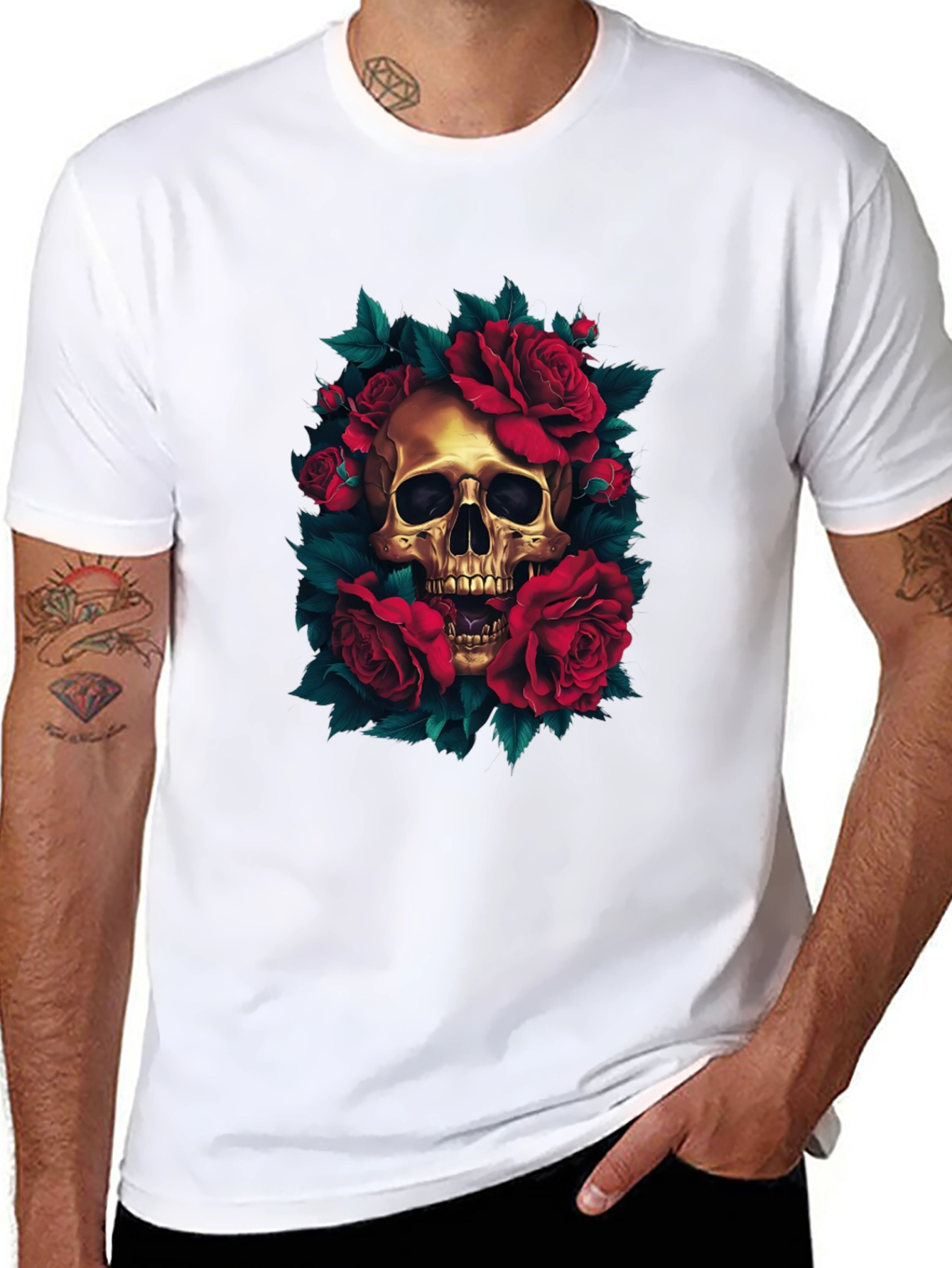 Skull & Roses Graphic Tee